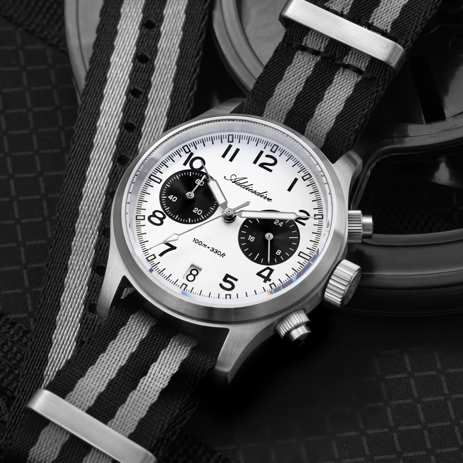 ADDIESDIVE 39mm VK64 AD2538 Chronograph Watch - Image 4