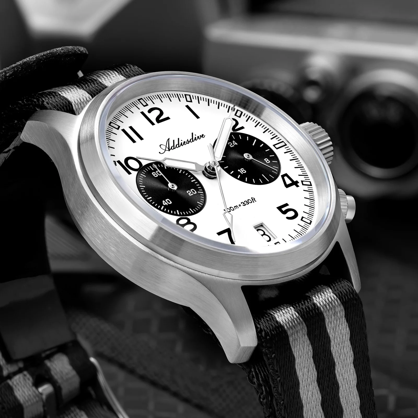 ADDIESDIVE 39mm VK64 AD2538 Chronograph Watch - Image 5