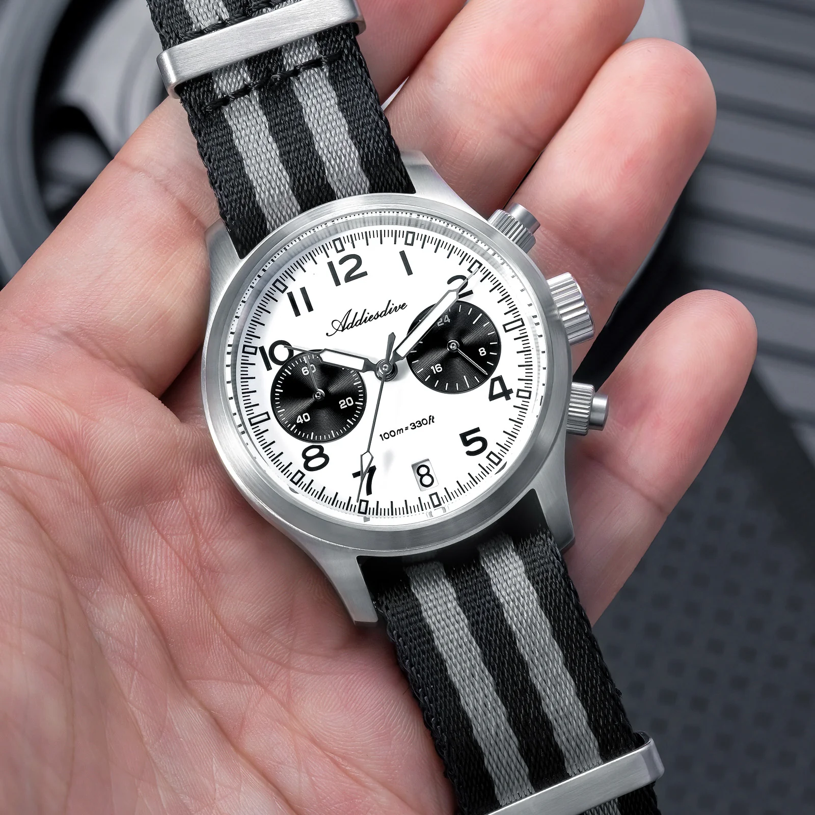 ADDIESDIVE 39mm VK64 AD2538 Chronograph Watch - Image 8