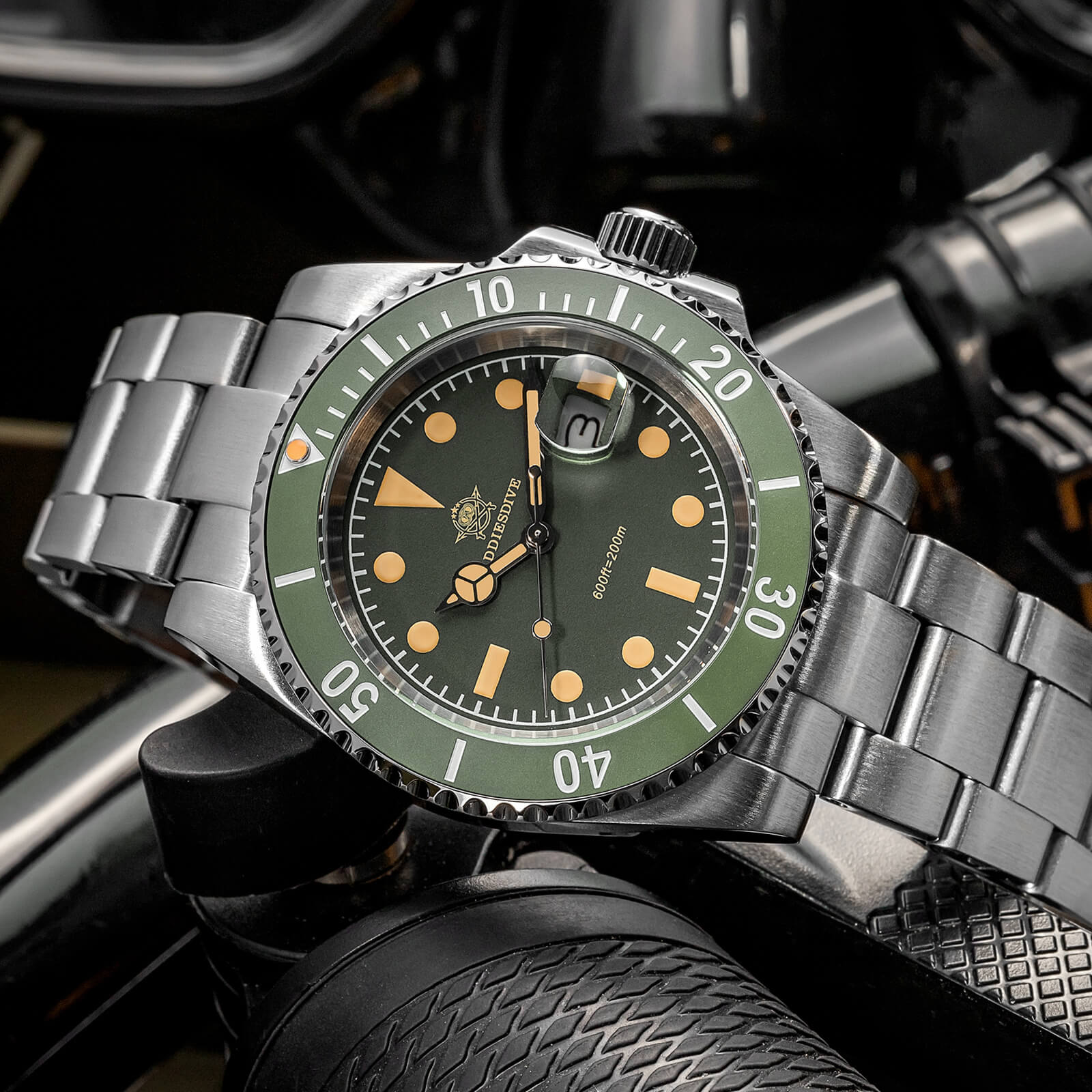 🔥Anniversary Sale🔥ADDIESDIVE 41mm Retro Sub Quartz Watch AD2054 - Image 21