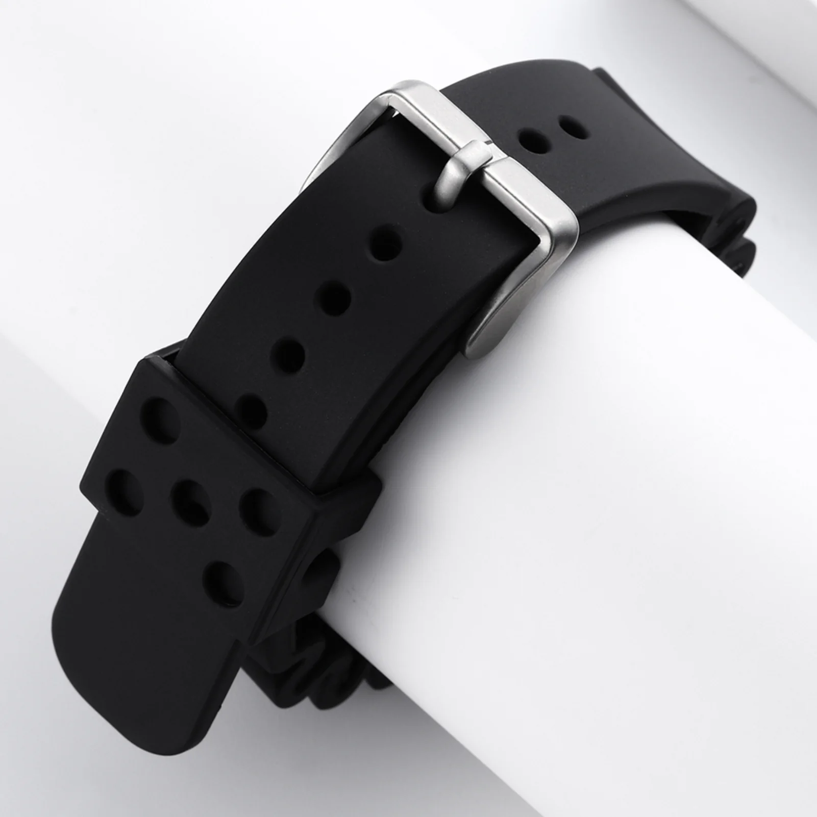 ADDIESDIVE Silicone Watch Strap For Men Diver Watches Black 20mm 22mm - Image 14