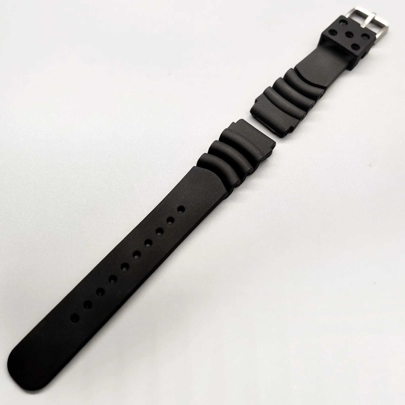 ADDIESDIVE Silicone Watch Strap For Men Diver Watches Black 20mm 22mm - Image 5