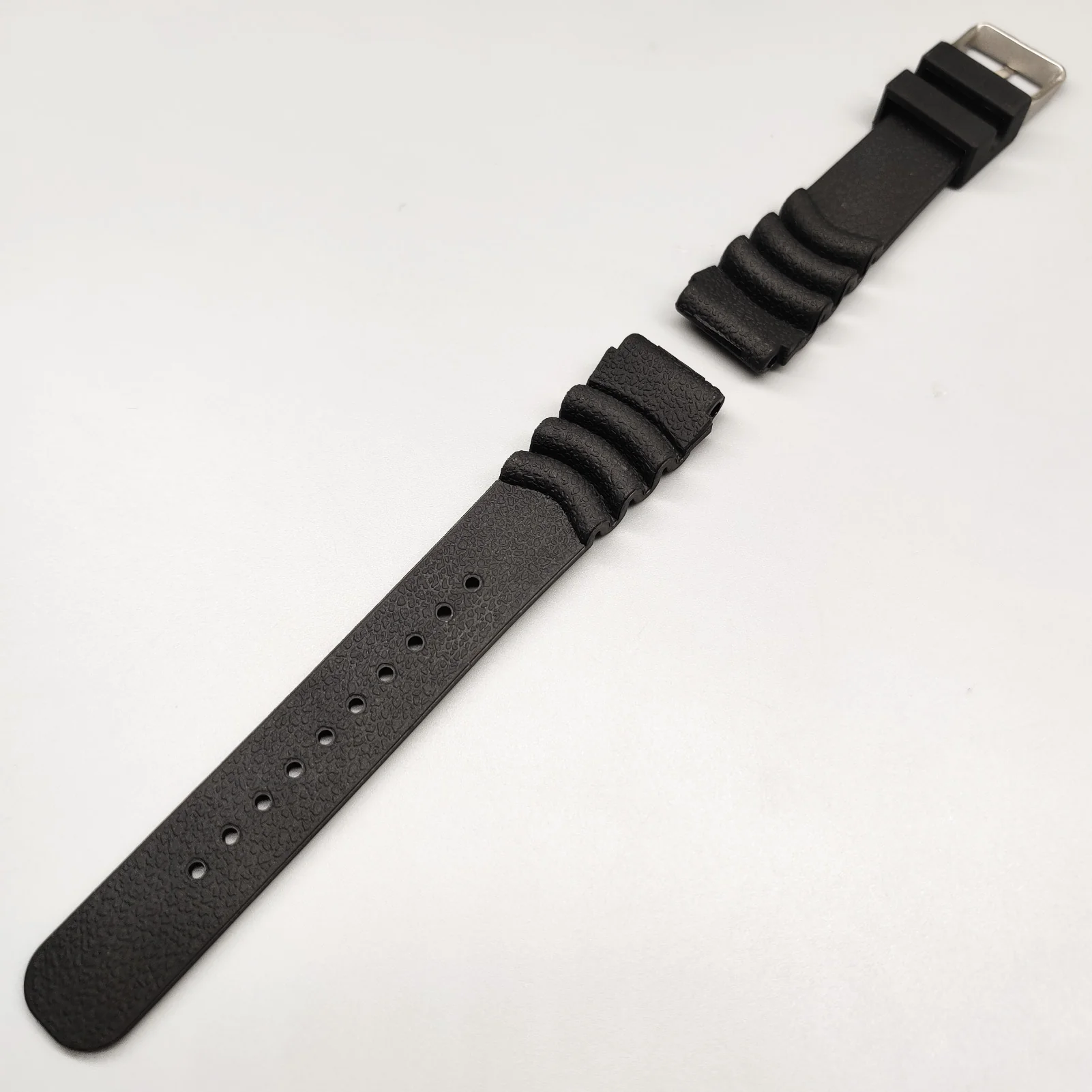 ADDIESDIVE Silicone Watch Strap For Men Diver Watches Black 20mm 22mm - Image 6