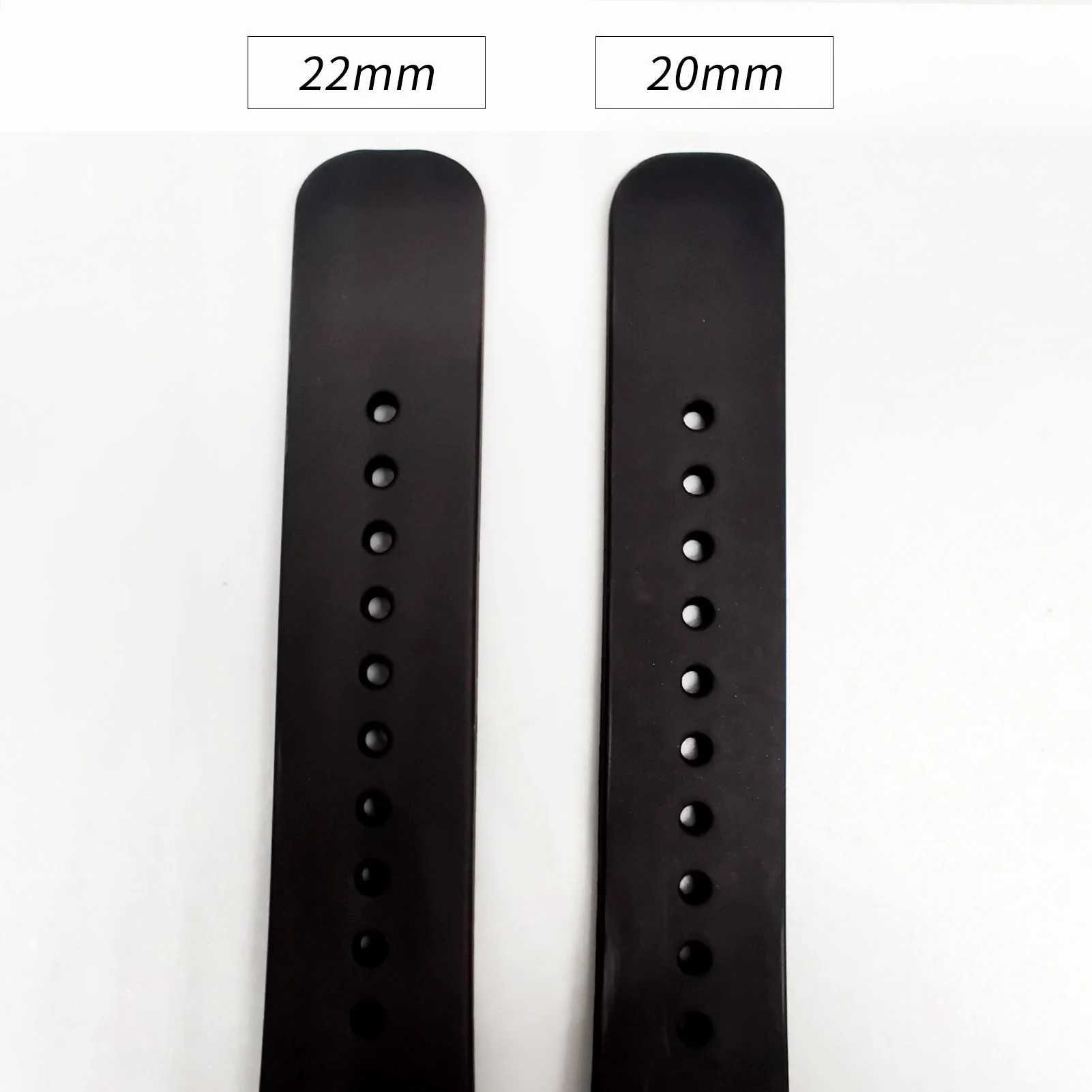 ADDIESDIVE Silicone Watch Strap For Men Diver Watches Black 20mm 22mm - Image 9