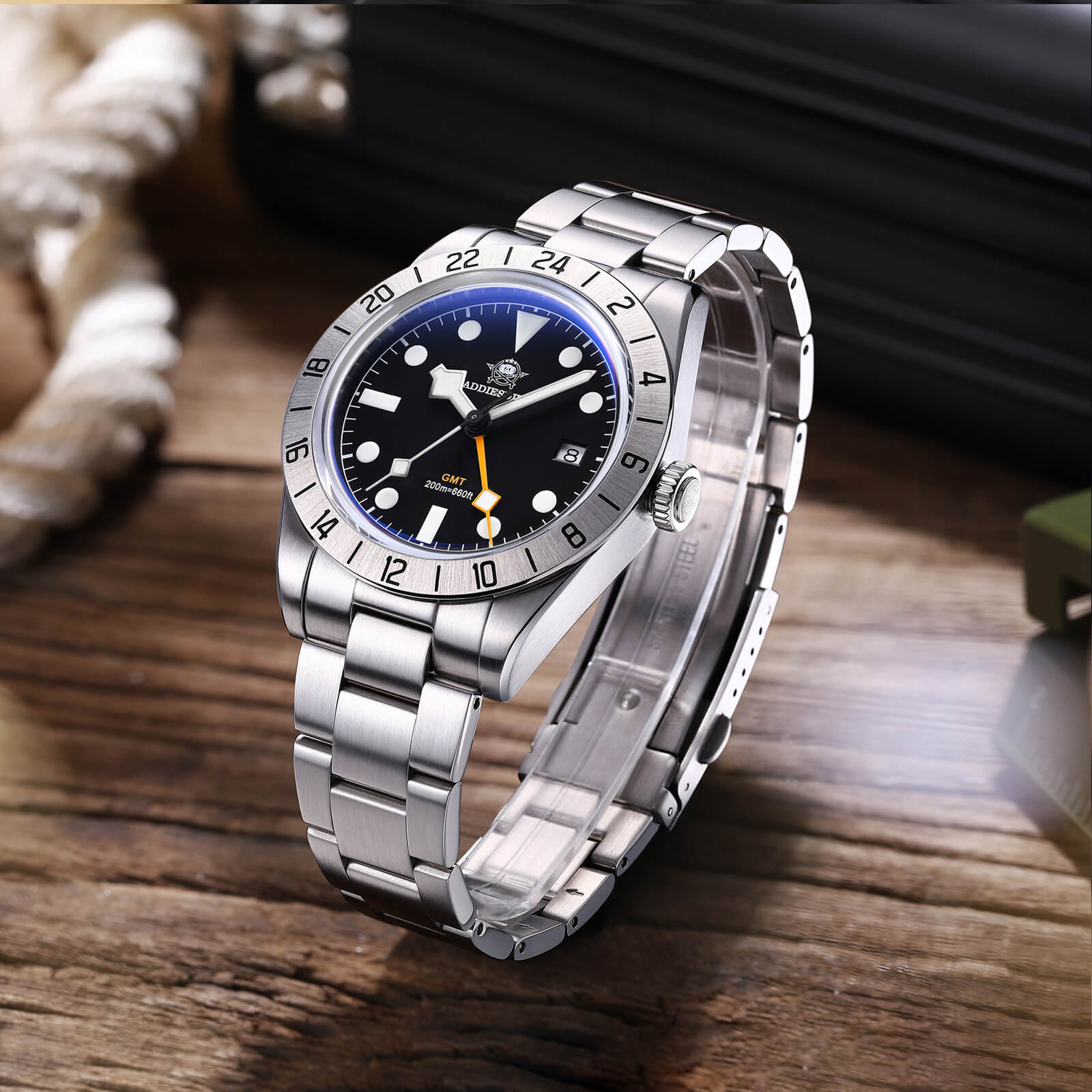 🔥Anniversary Sale🔥ADDIESDIVE 39mm BB GMT Quartz Watch RONDA515 Movement（AD2035/AD2036） - Image 8