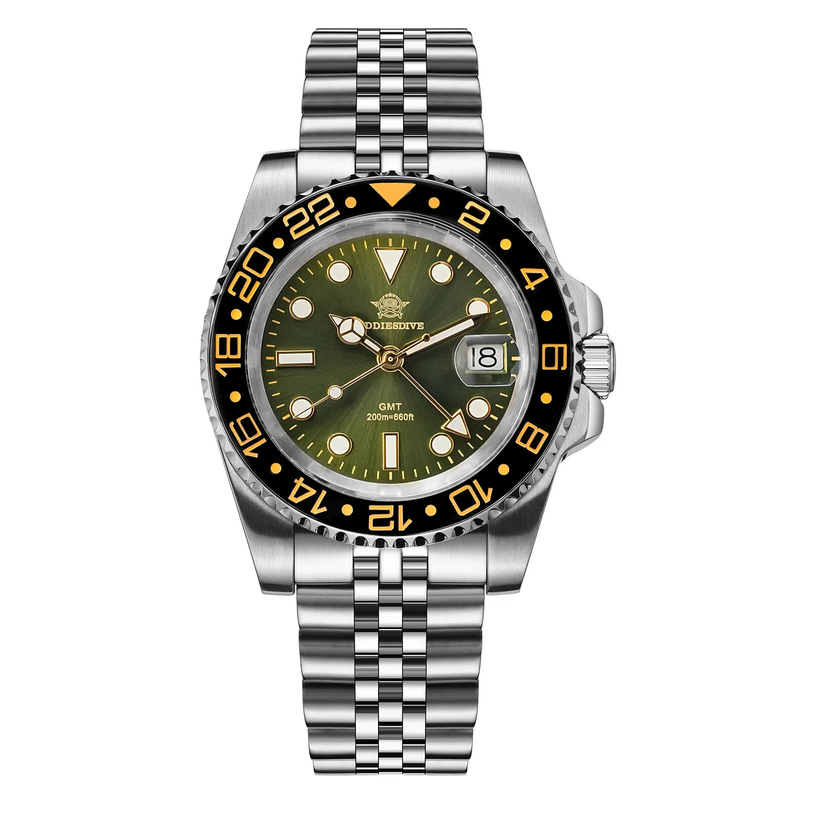 🔥Anniversary Sale🔥ADDIESDIVE Water Ghost Luxury Dive Watch GMT Quartz Watch AD2050-with Calendar - Image 31