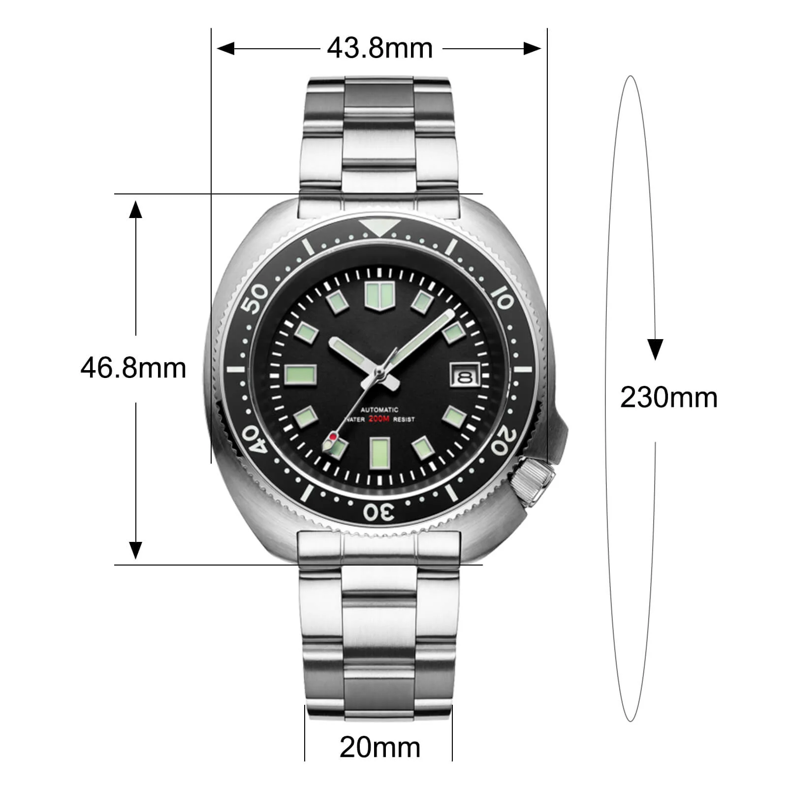 ★Flash Sale★ADDIESDIVE® Captain Willard Automatic Dive Watch 200M ，AD2524 - Image 2
