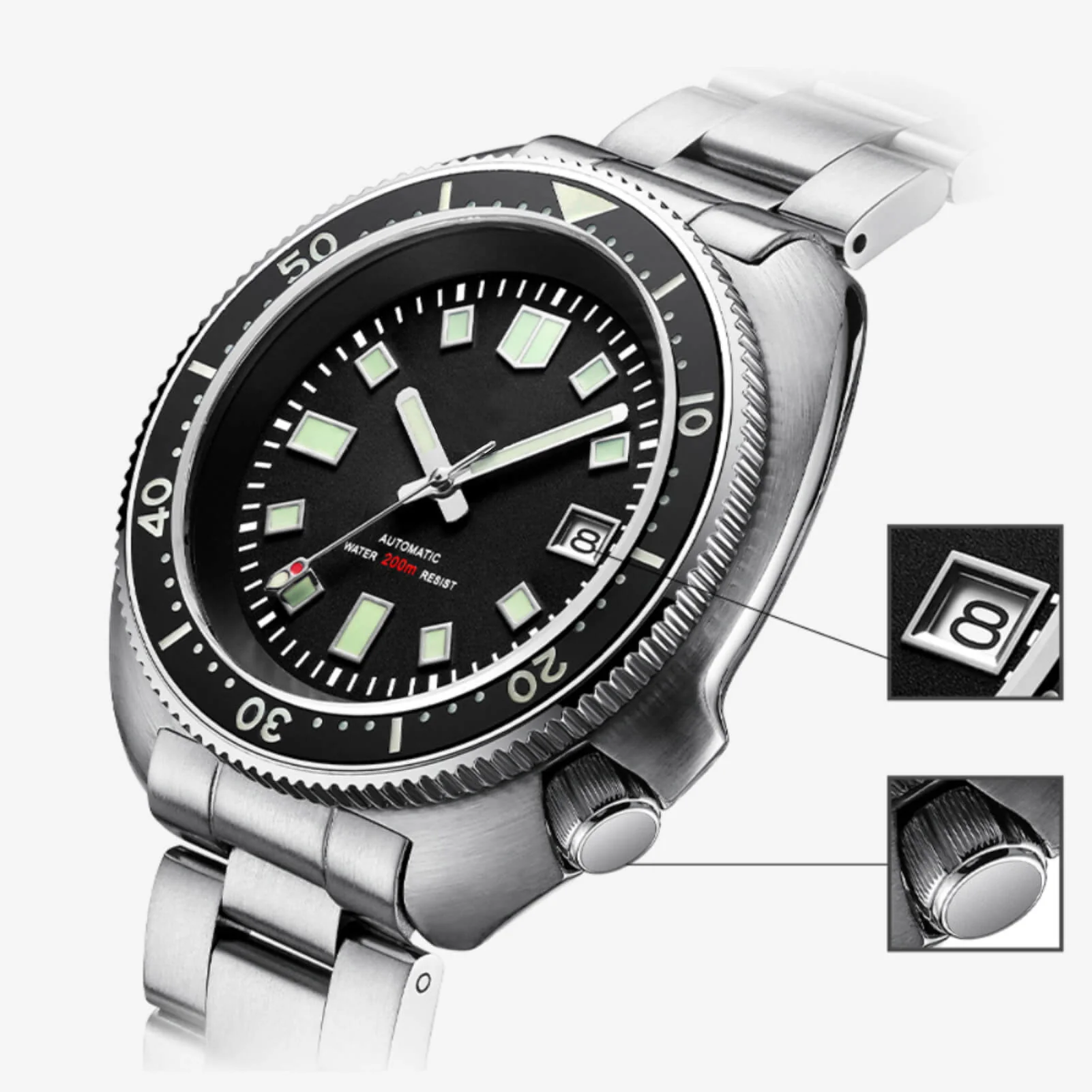 ★Flash Sale★ADDIESDIVE® Captain Willard Automatic Dive Watch 200M ，AD2524 - Image 3