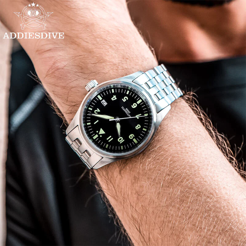 <Sterile Version>ADDIESDIVE® Black Dial Elegant Men Automatic Watch Diver 200M （H2） - Image 11