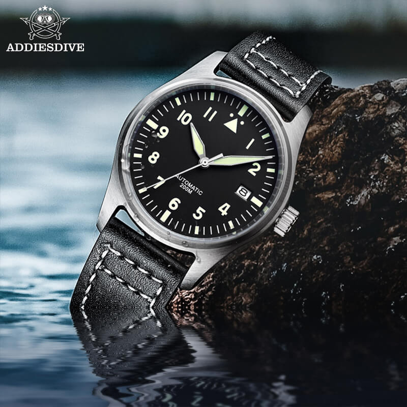 <Sterile Version>ADDIESDIVE® Black Dial Elegant Men Automatic Watch Diver 200M （H2） - Image 4