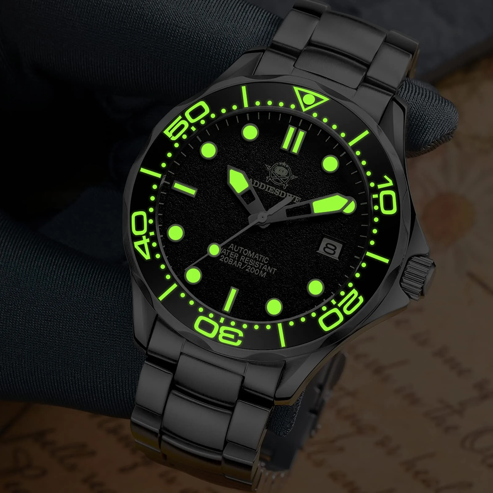 ADDIESDIVE® Seamaster Men's Automatic Divers Watch AD2106 - Image 4
