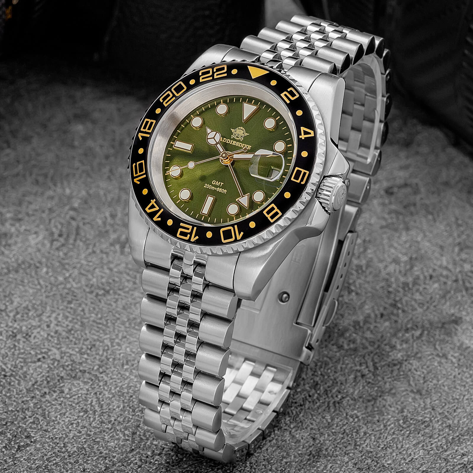 🔥Anniversary Sale🔥ADDIESDIVE Water Ghost Luxury Dive Watch GMT Quartz Watch AD2050-with Calendar - Image 23