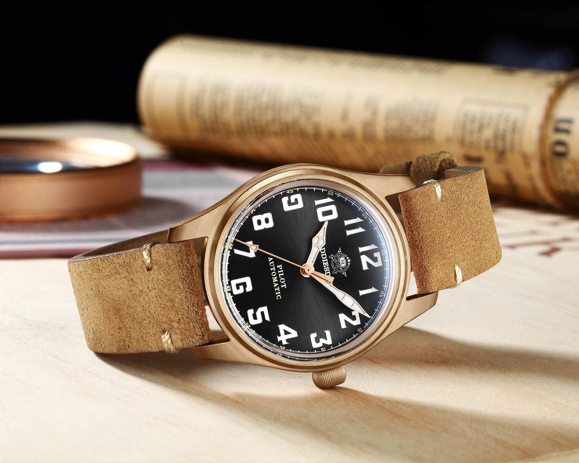 U.S. Warehouse -ADDIESDIVE® 39mm Bronze Men Watch(AD2114) - Image 7