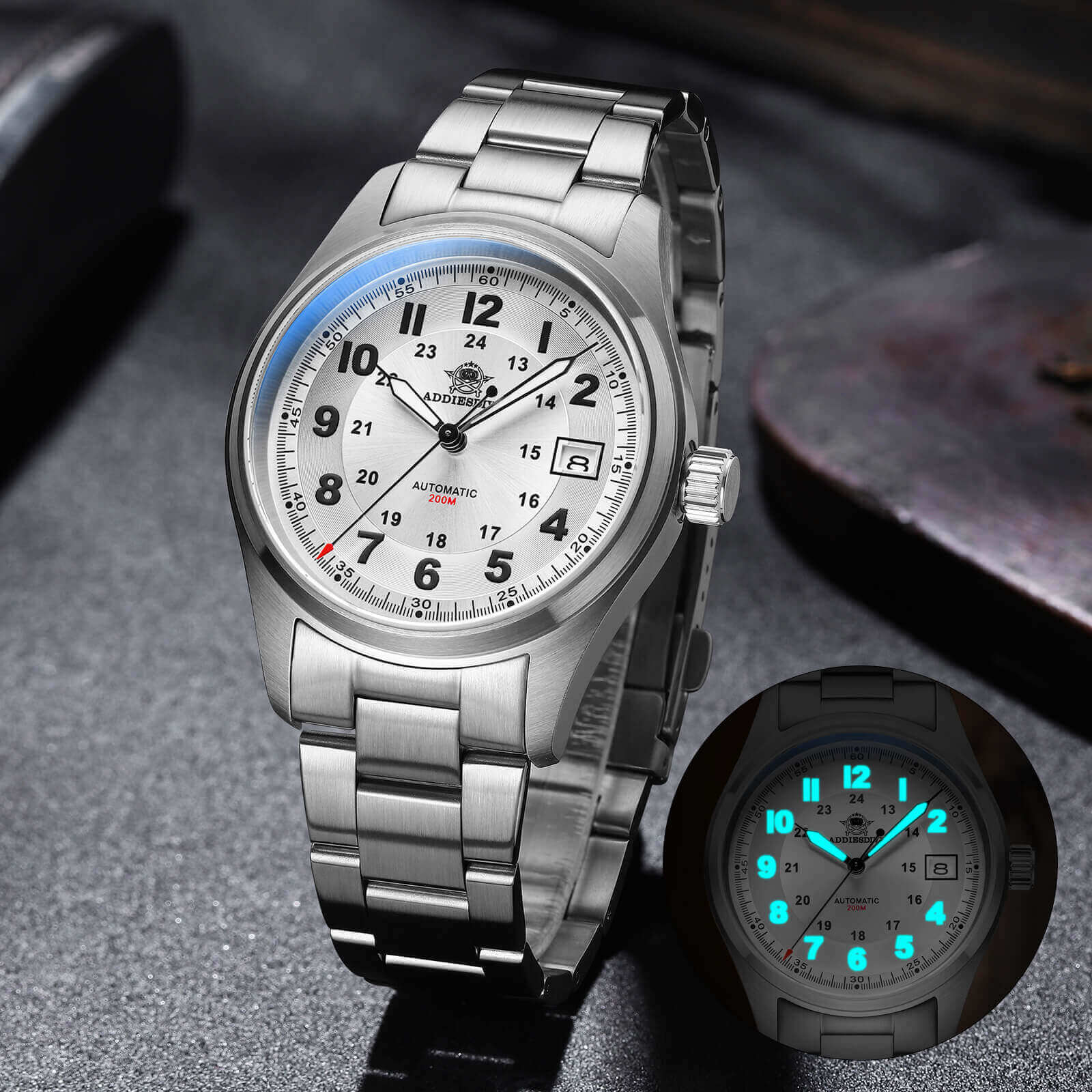 U.S. Warehouse -ADDIESDIVE® Men's Elegant Automatic Watch Diver 200M (AD2048) - Image 10