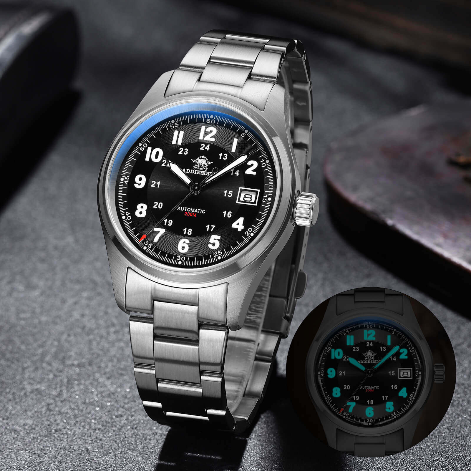 U.S. Warehouse -ADDIESDIVE® Men's Elegant Automatic Watch Diver 200M (AD2048) - Image 13
