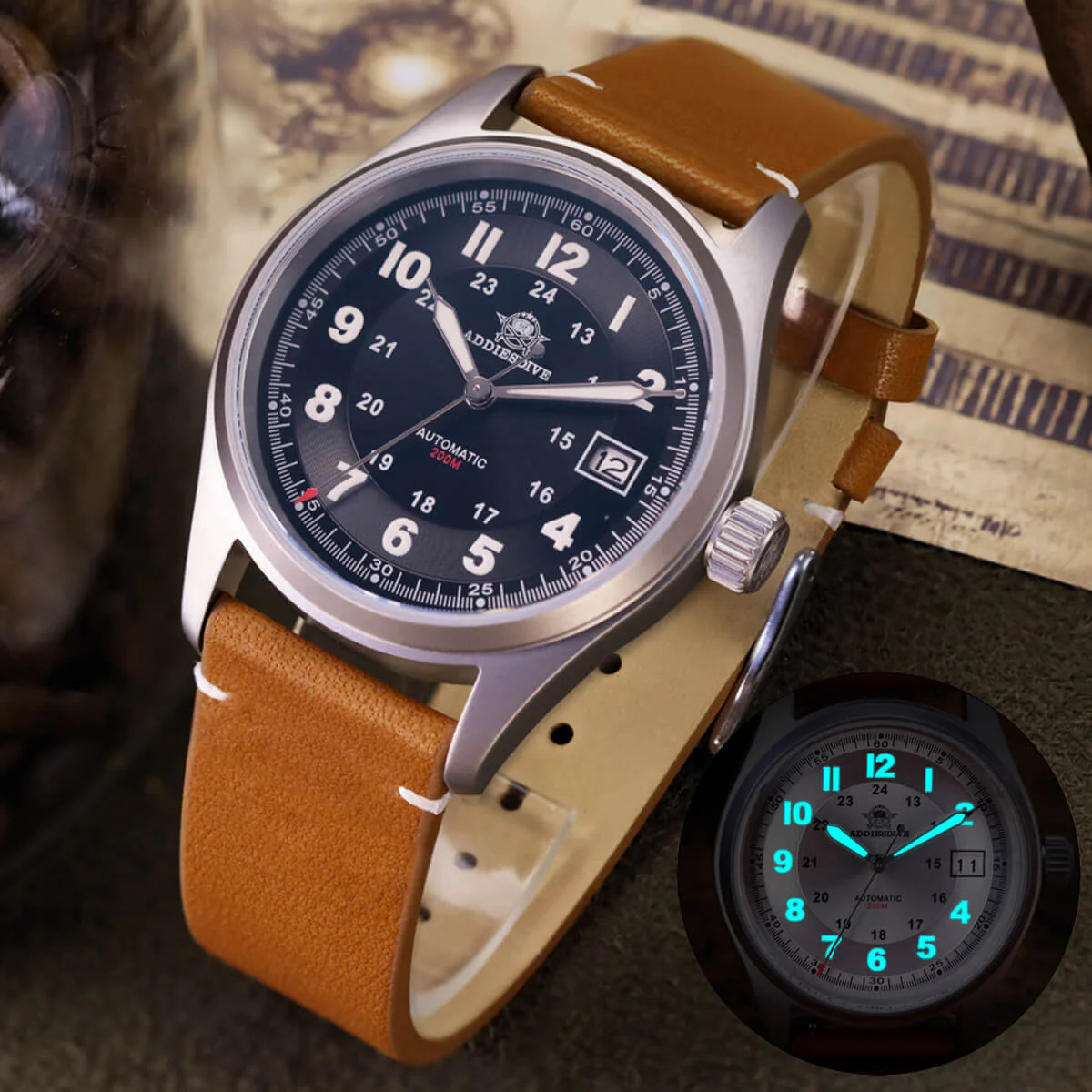 🔥Anniversary Sale🔥ADDIESDIVE® Men's Elegant Automatic Watch Diver 200M (AD2048) - Image 11
