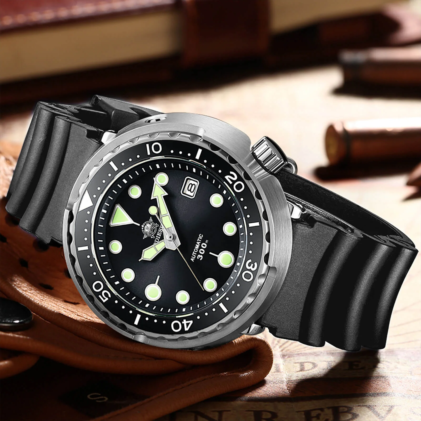 U.S. Warehouse -ADDIESDIVE® Tuna 300M Automatic Diver Watch Tuna Diver ( MY-H5) - Image 14