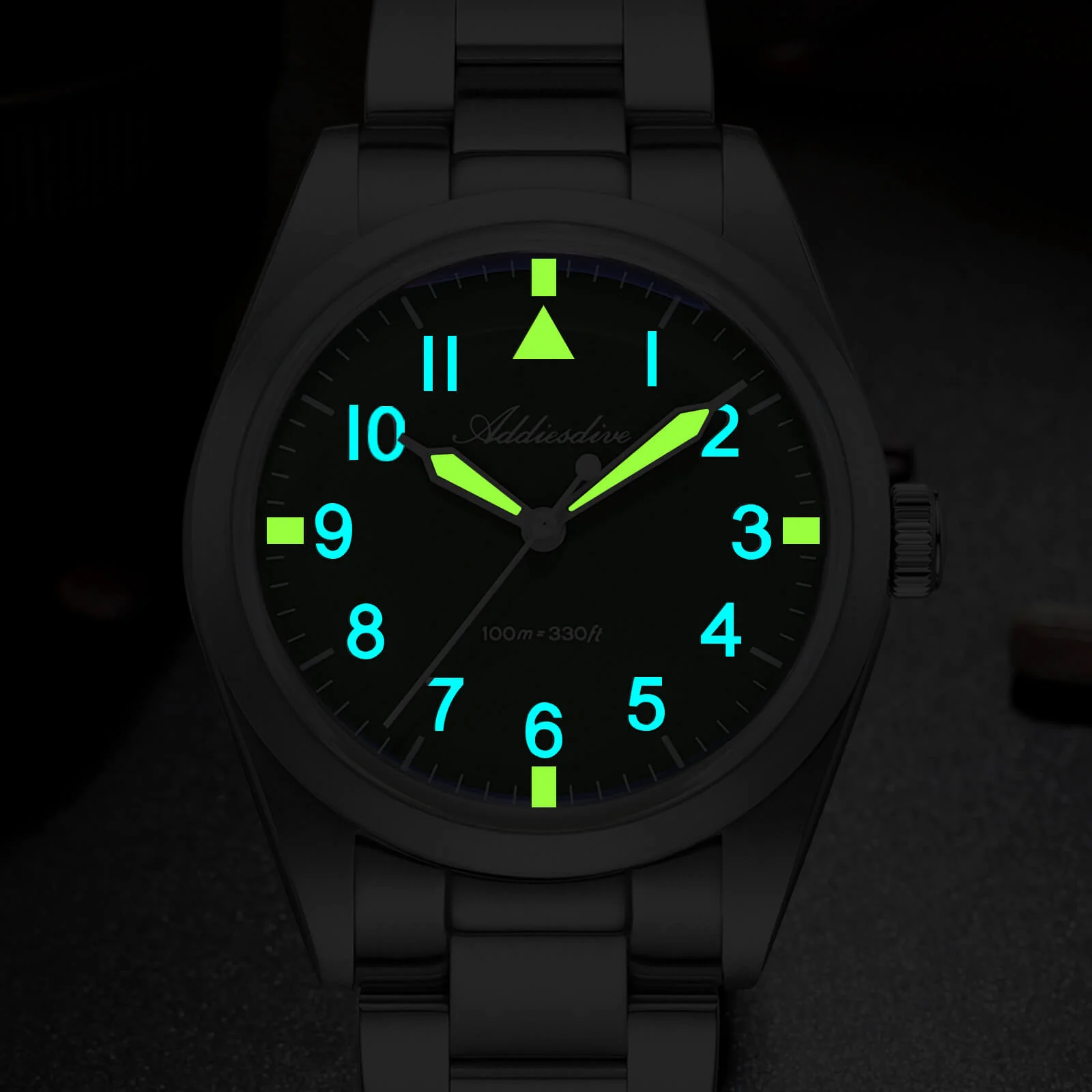 Addiesdive 36mm Titanium Military Field Watch AD2502 - Image 12