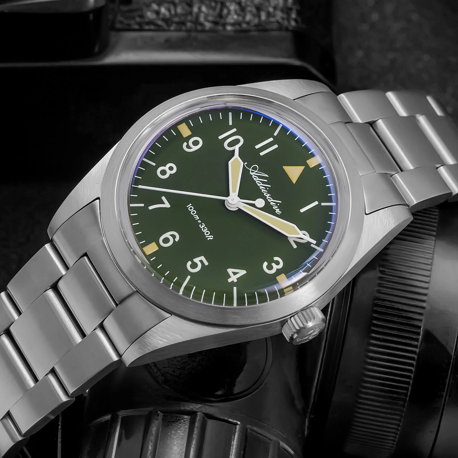 Addiesdive 36mm Titanium Military Field Watch AD2502 - Image 19