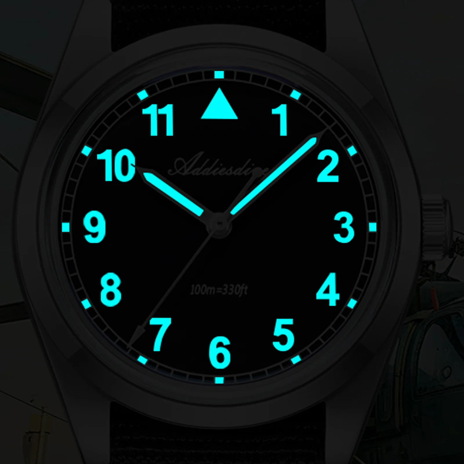 U.S. Warehouse -ADDIESDIVE 36mm VH31 Retro Pilot Field Watch AD2079 - Image 13