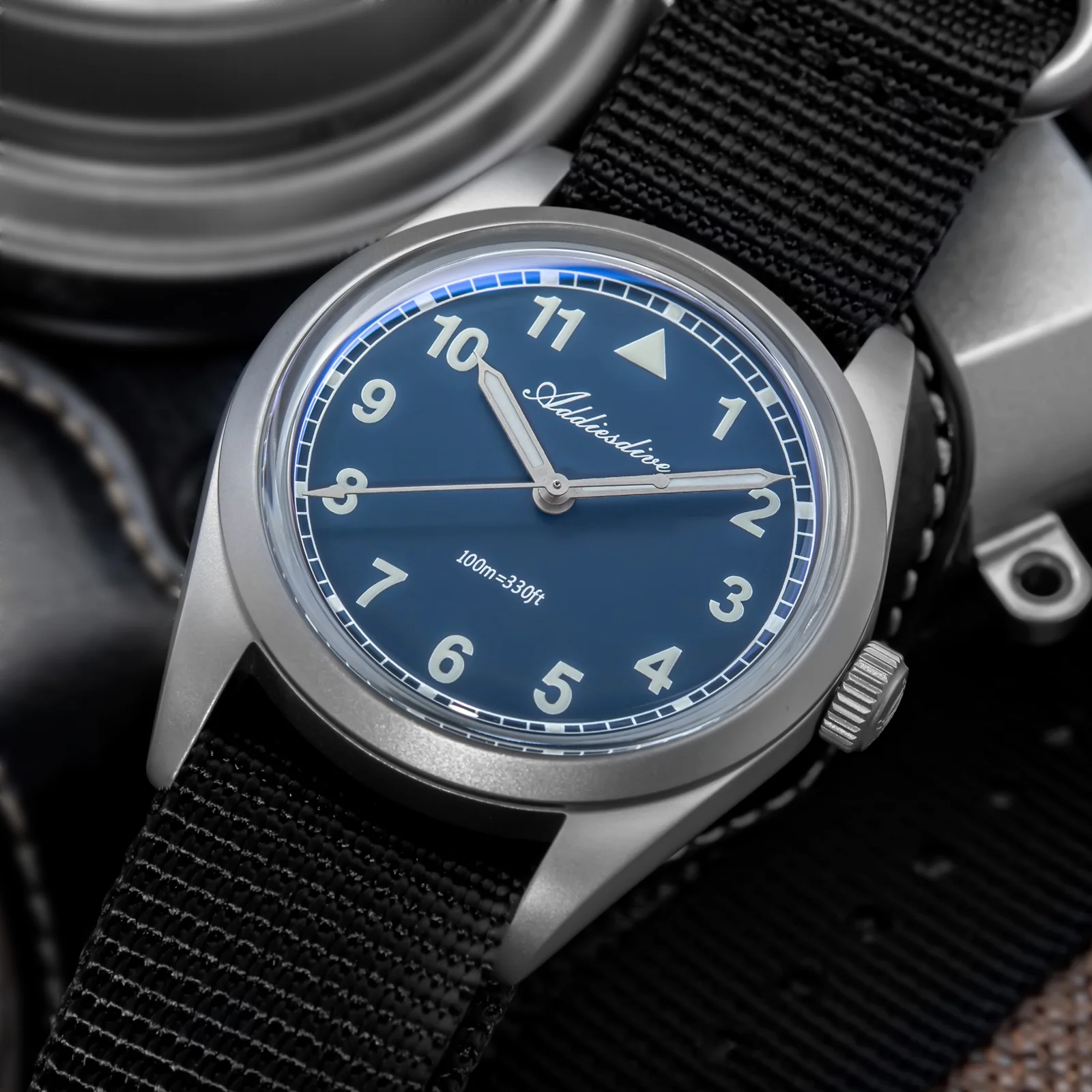 U.S. Warehouse -ADDIESDIVE 36mm VH31 Retro Pilot Field Watch AD2079 - Image 29