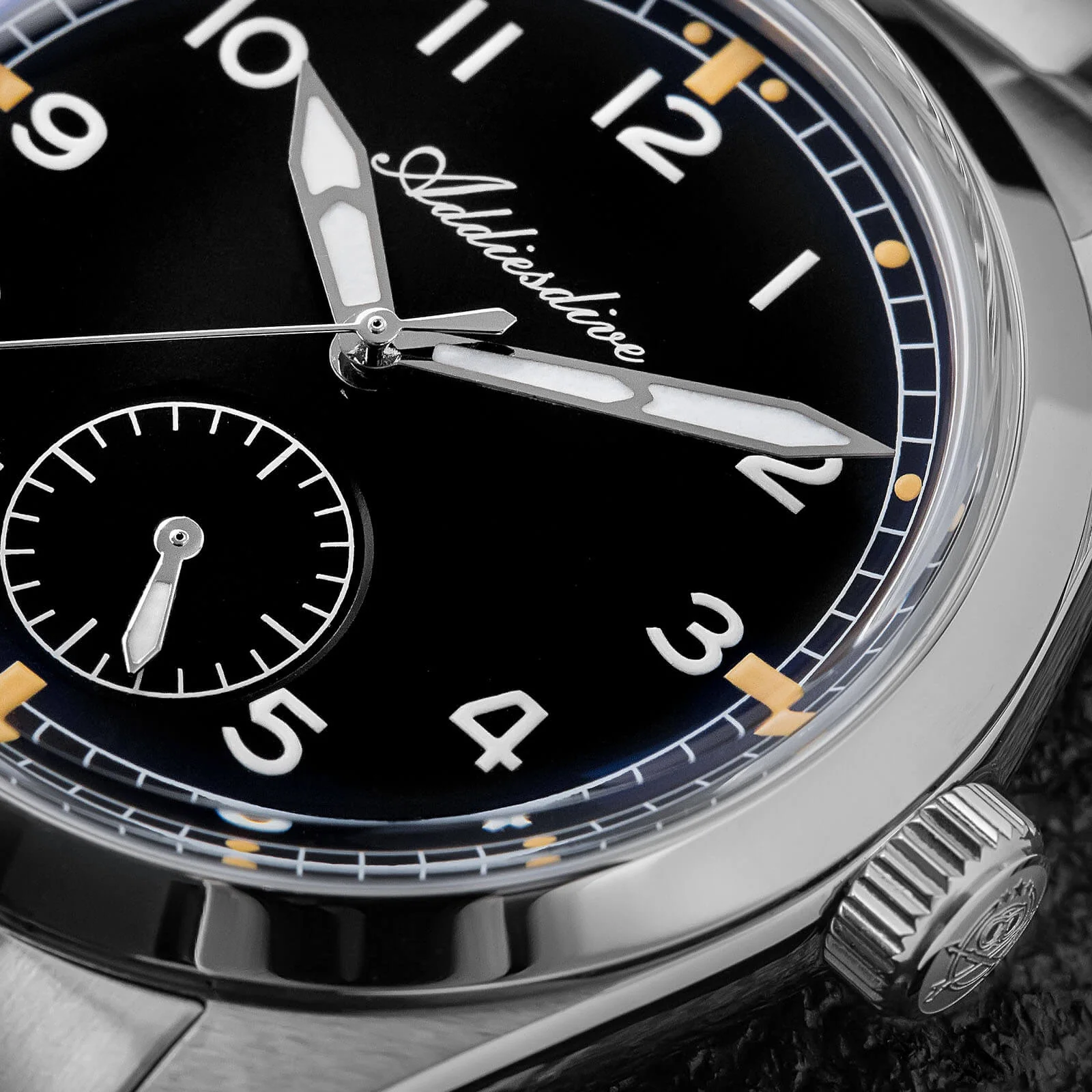 ★Weekly Deal★ADDIESDIVE 36mm VH60 Vintage Pilot Watch（AD2099） - Image 6