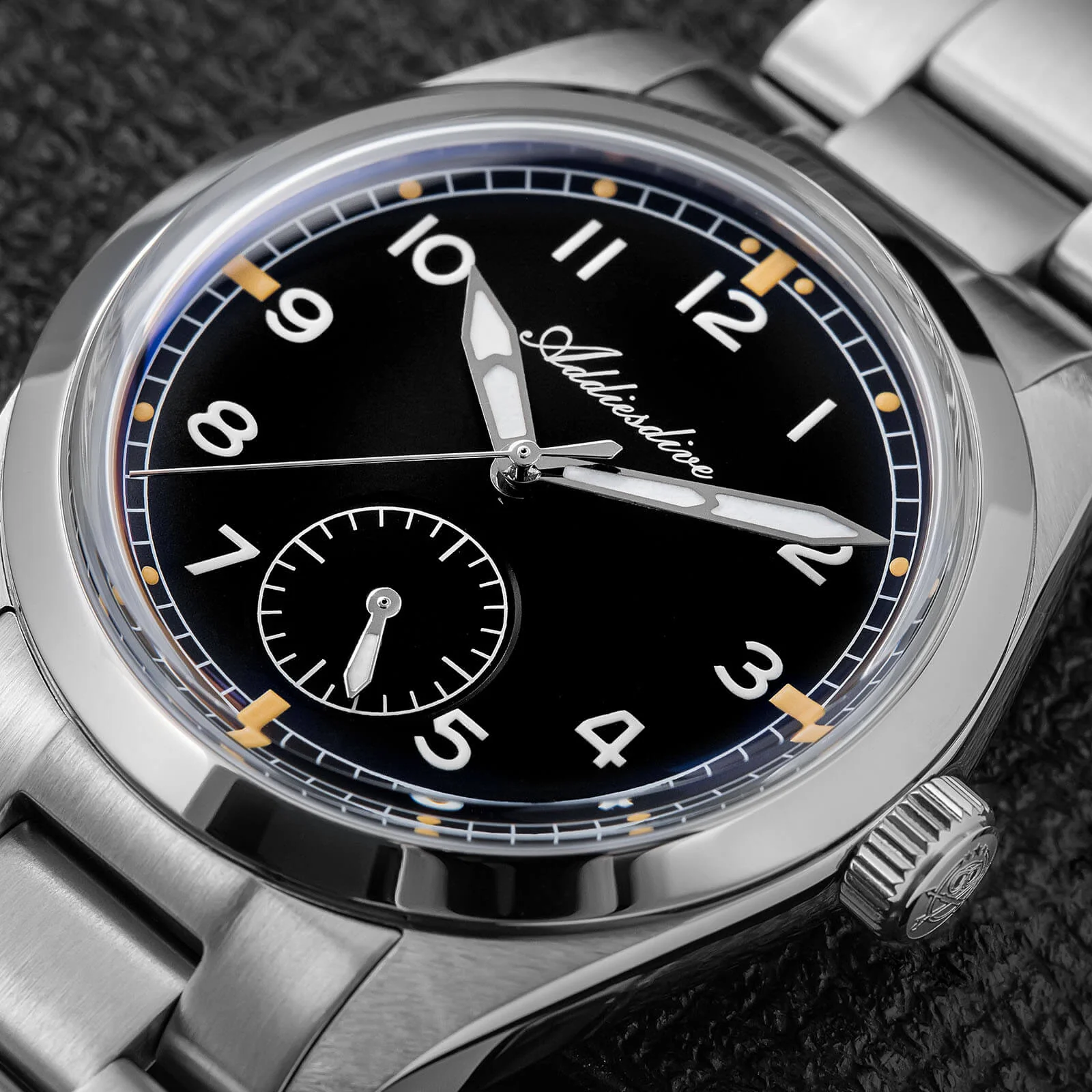 ★Weekly Deal★ADDIESDIVE 36mm VH60 Vintage Pilot Watch（AD2099） - Image 7