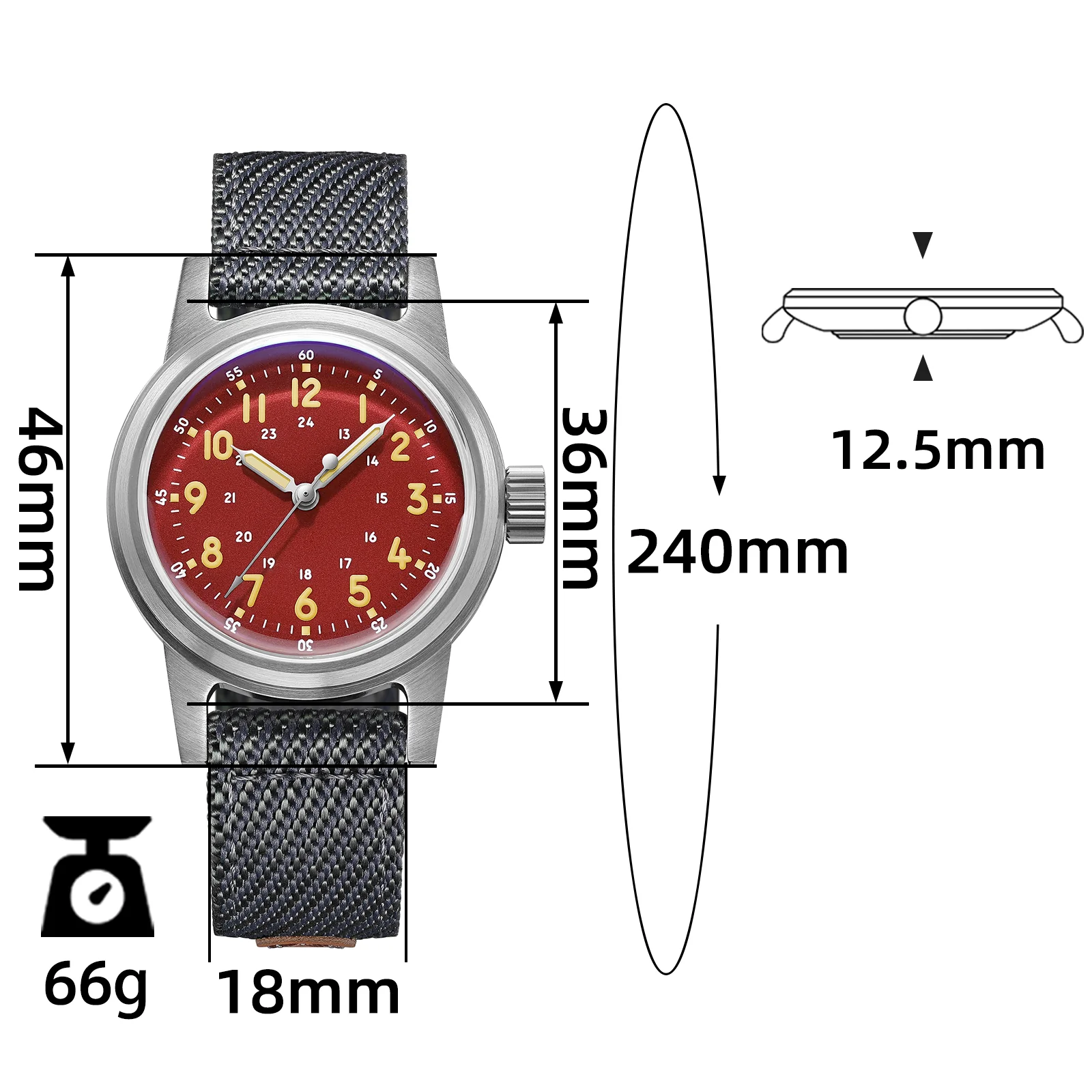 U.S. Warehouse -ADDIESDIVE 36mm Vintage Mechanical Watch AD2076 - Image 14