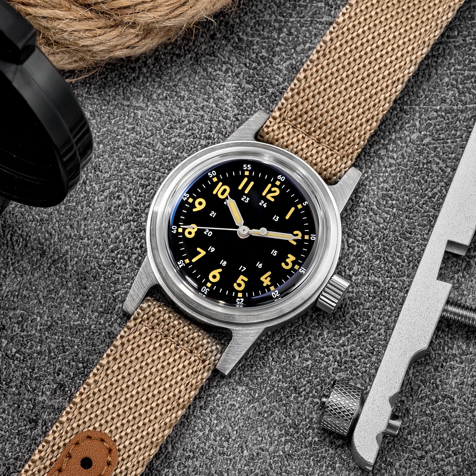U.S. Warehouse -ADDIESDIVE 36mm Vintage Mechanical Watch AD2076 - Image 5