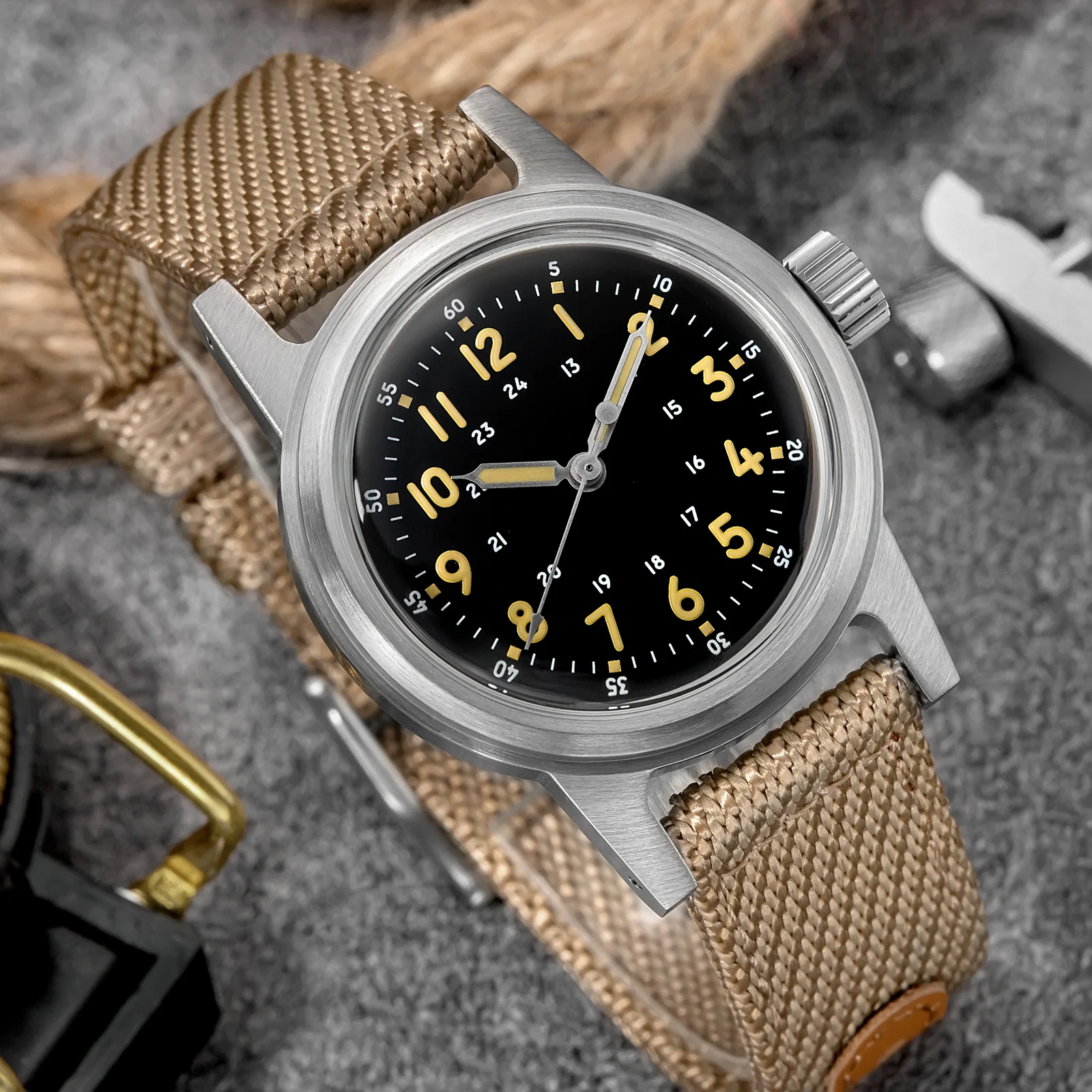 U.S. Warehouse -ADDIESDIVE 36mm Vintage Mechanical Watch AD2076 - Image 7