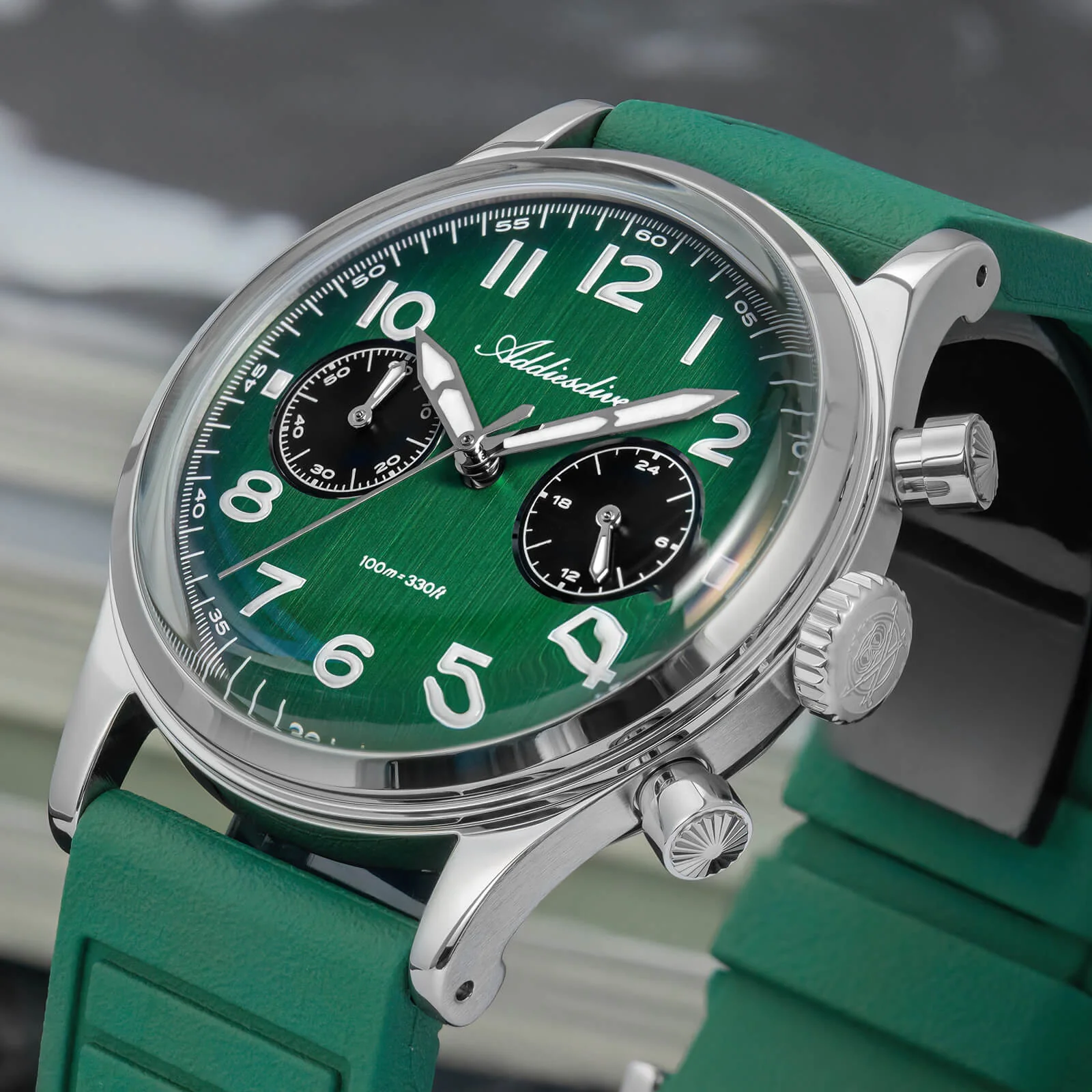 🔥Anniversary Sale🔥ADDIESDIVE 38mm VK64 Chronograph Watch AD2516 - Image 16