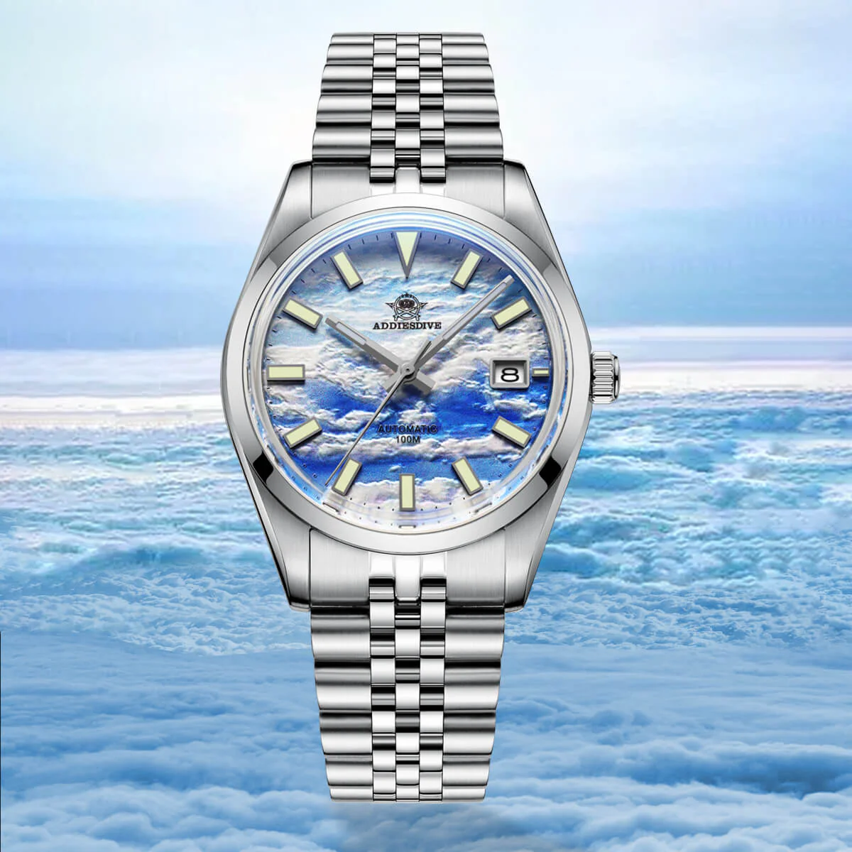 Addiesdive 39mm 3D Sea of Clouds Dial Automatic Watch （AD2041） - Image 4