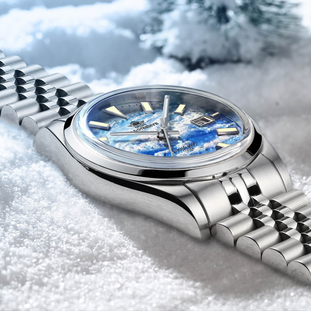 Addiesdive 39mm 3D Sea of Clouds Dial Automatic Watch （AD2041） - Image 5