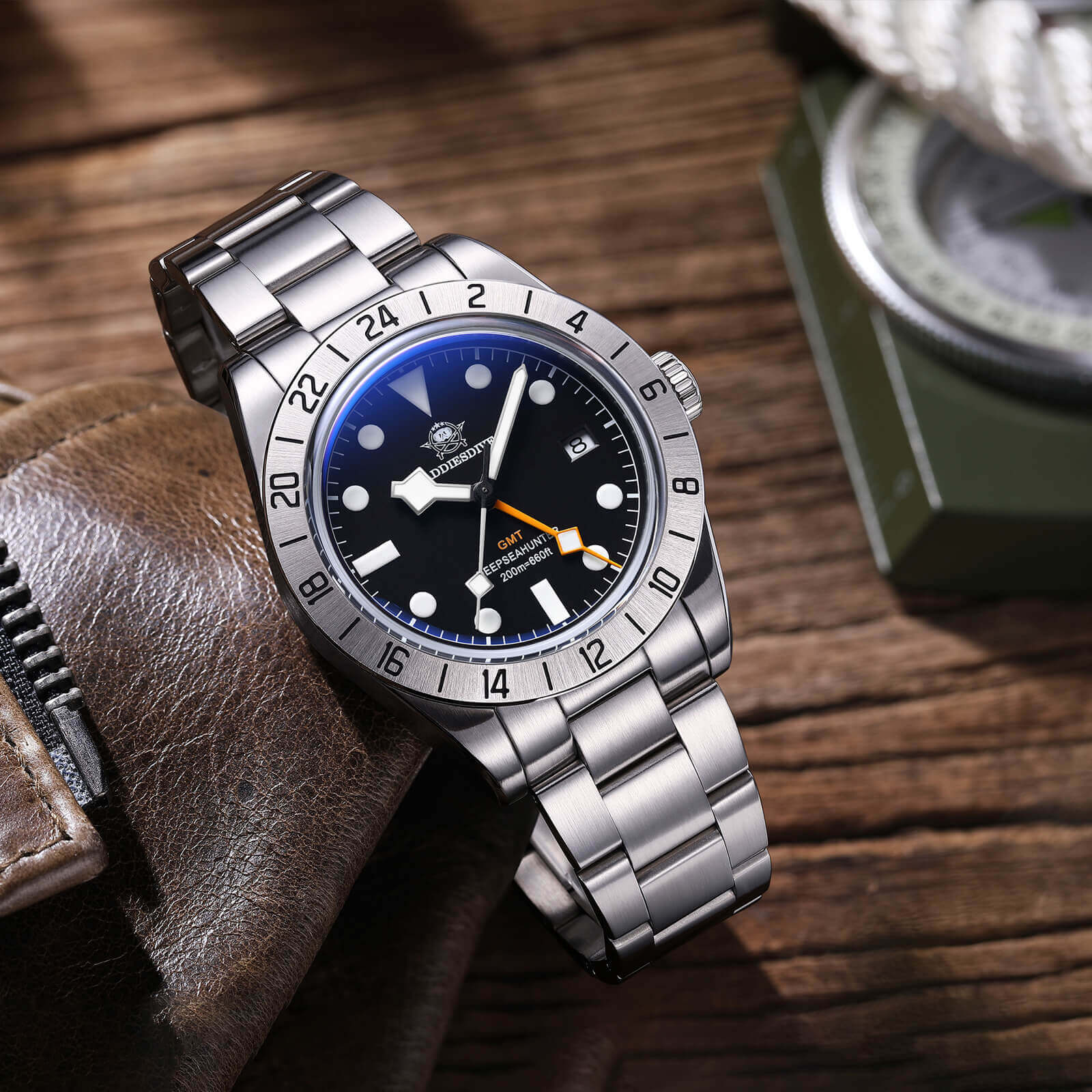U.S. Warehouse -ADDIESDIVE 39mm BB GMT Quartz Watch RONDA515 Movement(AD2035) - Image 7