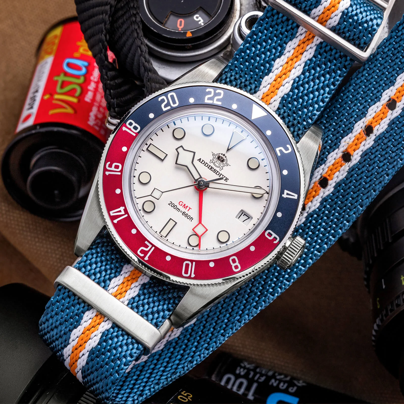 U.S. Warehouse -ADDIESDIVE 39mm BB58 GMT Quartz Watch AD2044 - Image 3