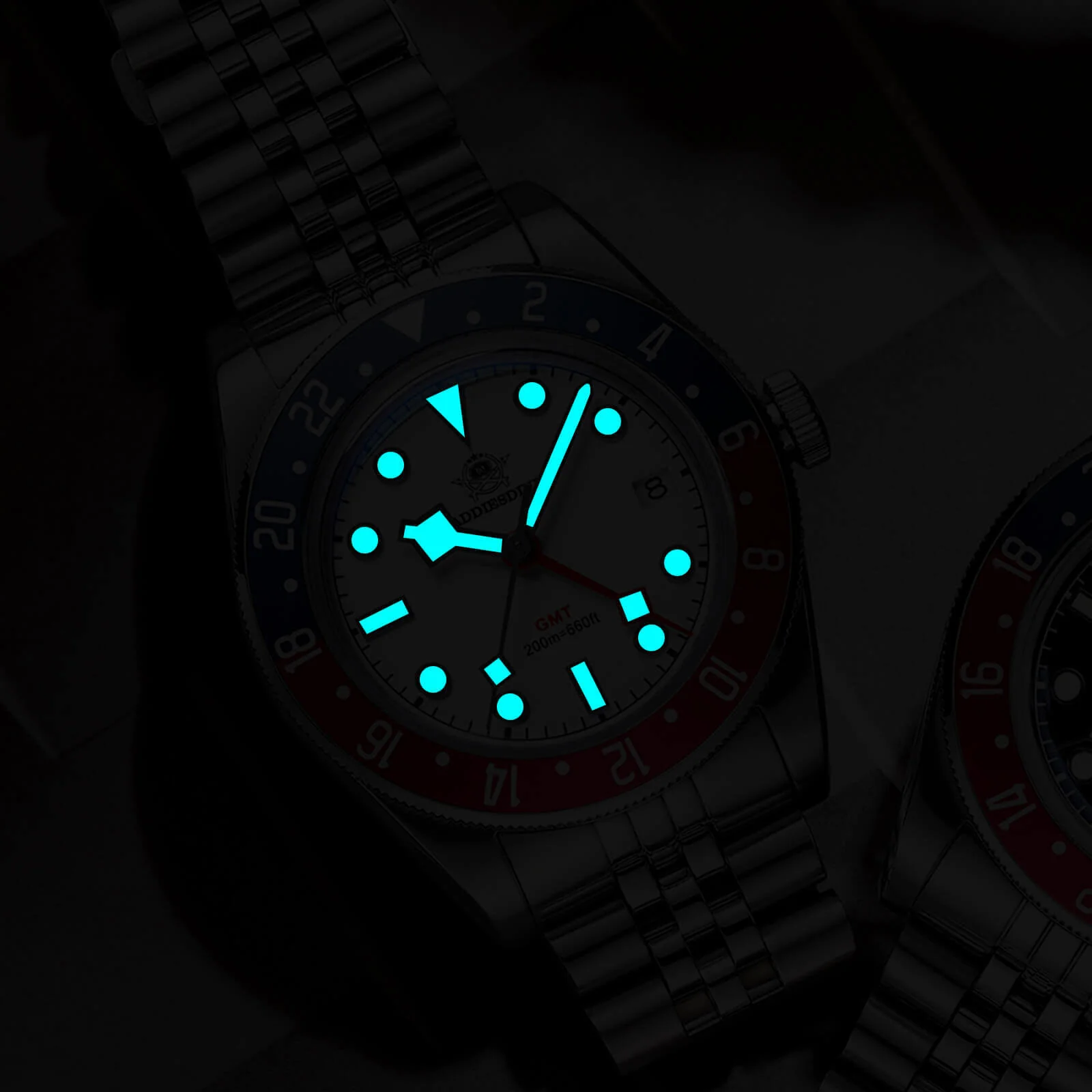 U.S. Warehouse -ADDIESDIVE 39mm BB58 GMT Quartz Watch AD2044 - Image 12