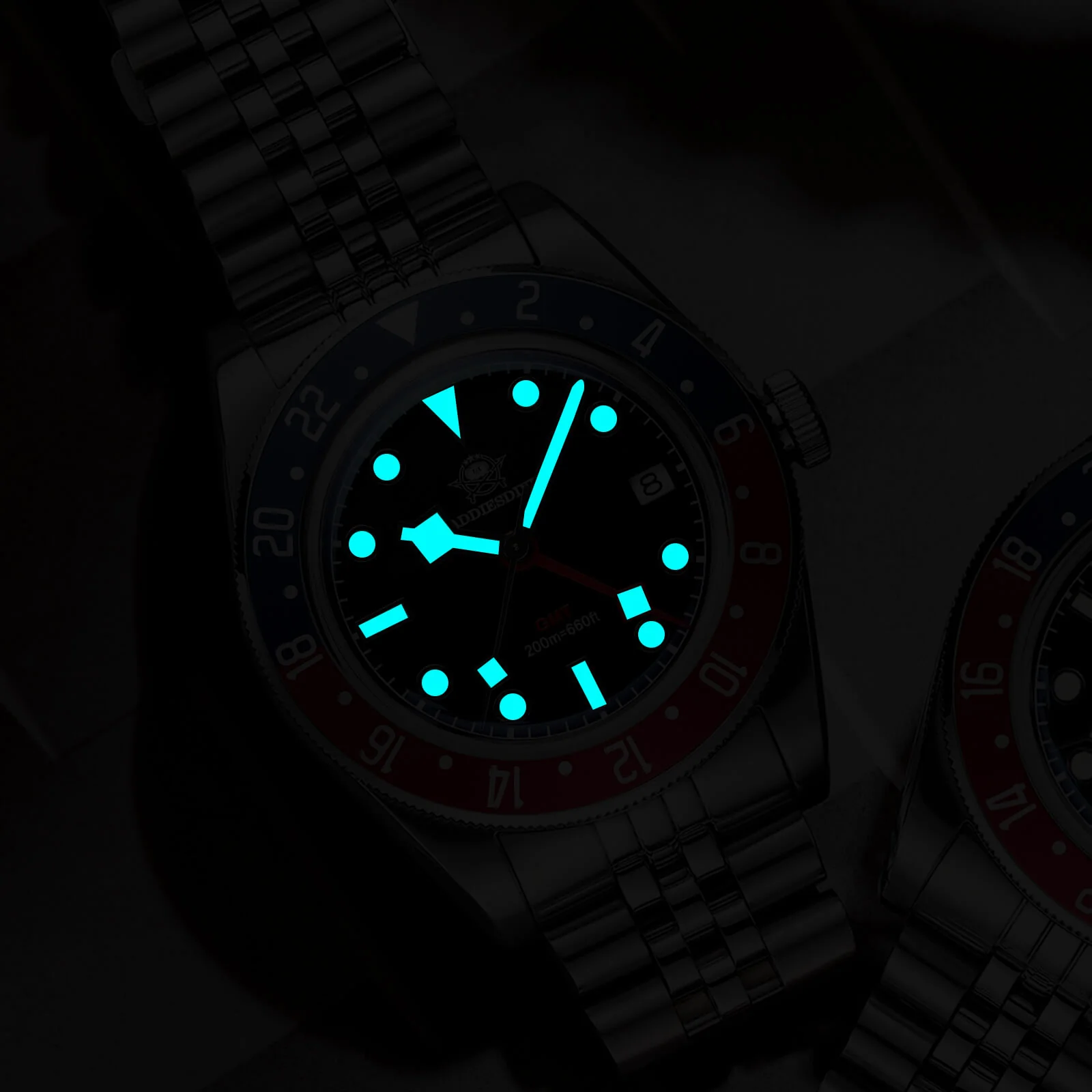 U.S. Warehouse -ADDIESDIVE 39mm BB58 GMT Quartz Watch AD2044 - Image 16