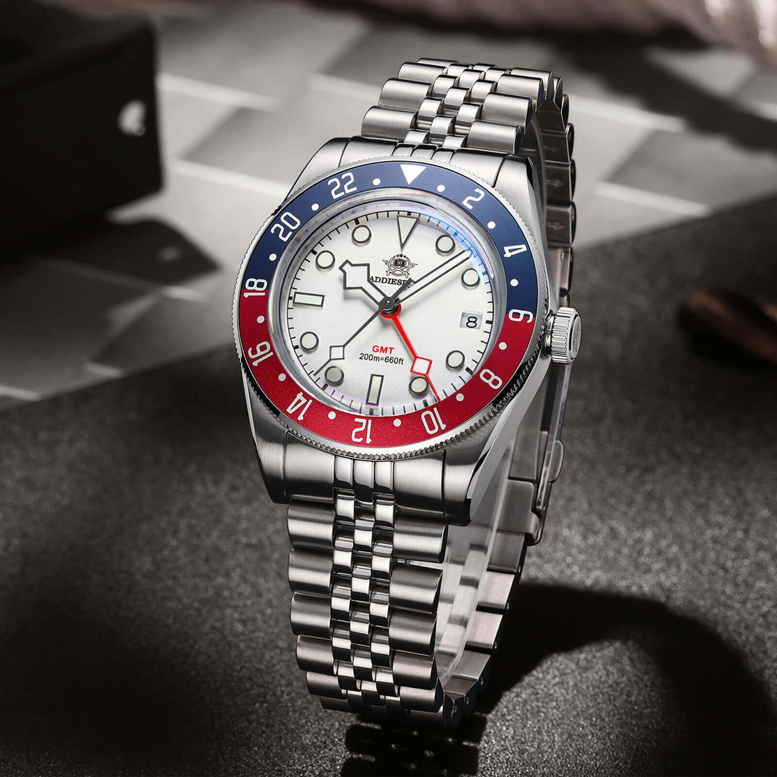 U.S. Warehouse -ADDIESDIVE 39mm BB58 GMT Quartz Watch AD2044 - Image 3