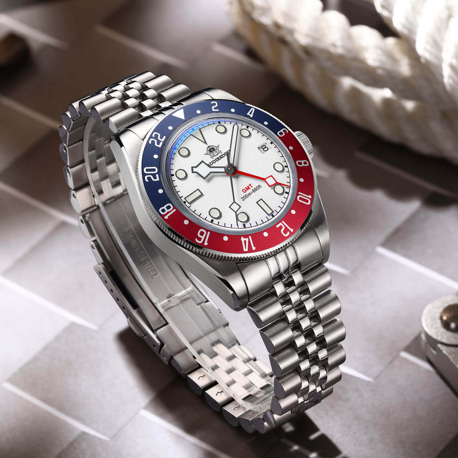 U.S. Warehouse -ADDIESDIVE 39mm BB58 GMT Quartz Watch AD2044 - Image 5