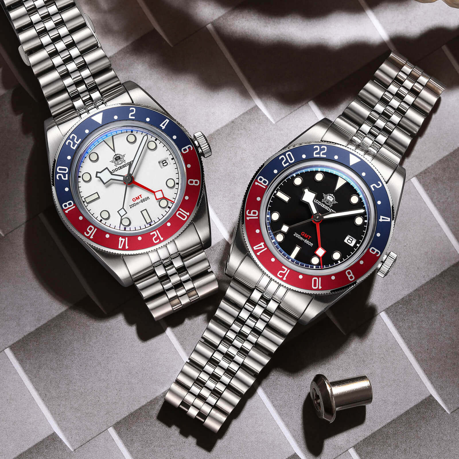 U.S. Warehouse -ADDIESDIVE 39mm BB58 GMT Quartz Watch AD2044 - Image 7