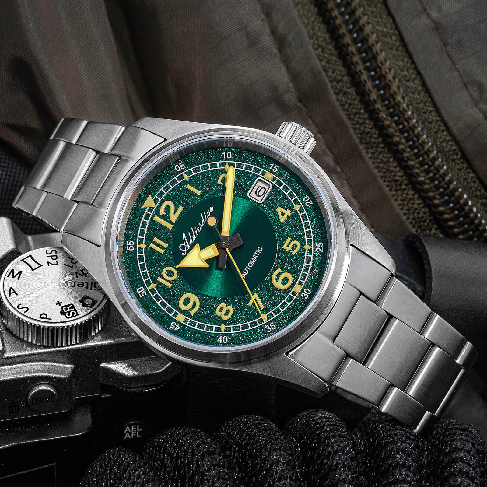 U.S. Warehouse -ADDIESDIVE 39mm Explore Retro Mechanical Men Watch AD2055 - Image 13