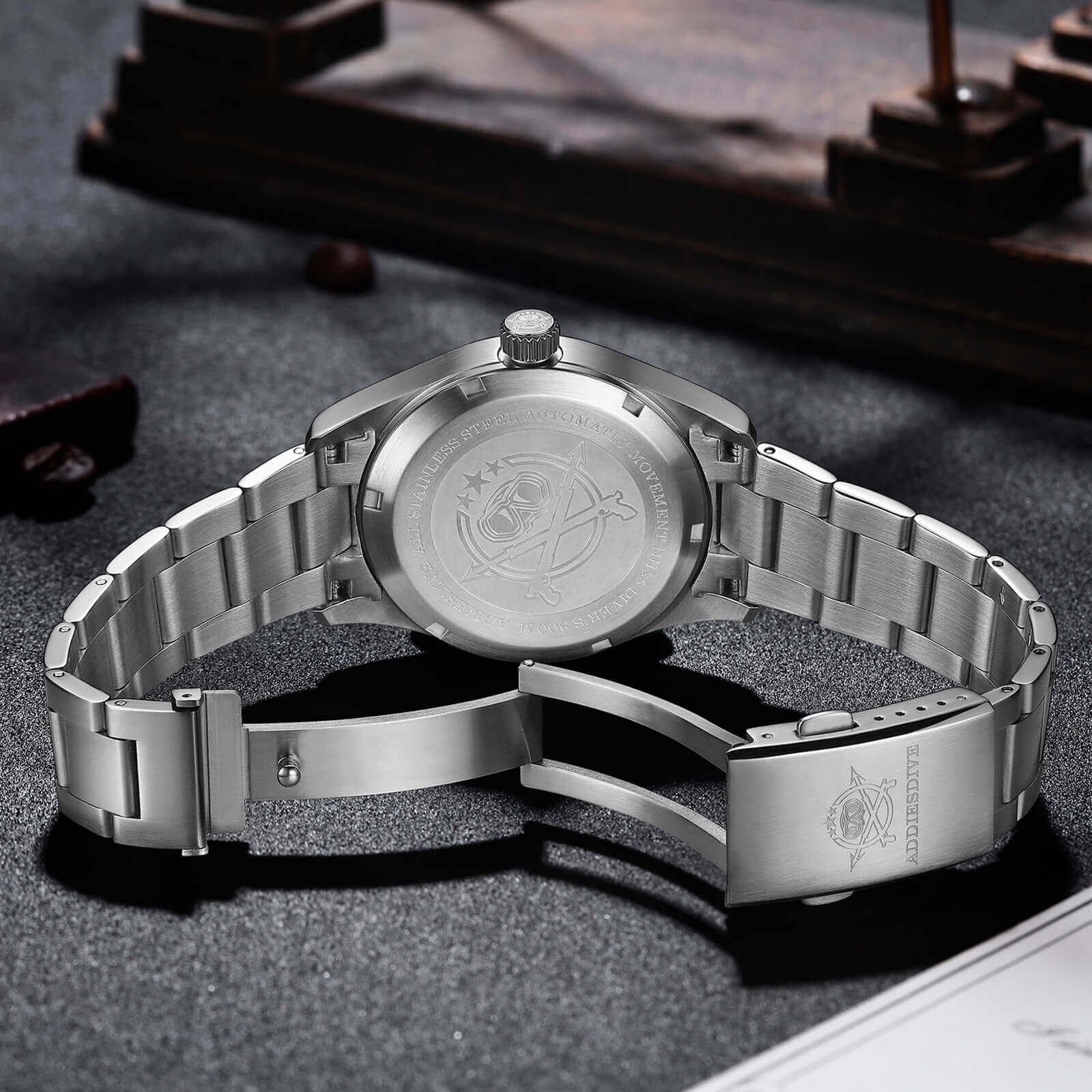 U.S. Warehouse -ADDIESDIVE 39mm Explore Retro Mechanical Men Watch AD2055 - Image 9