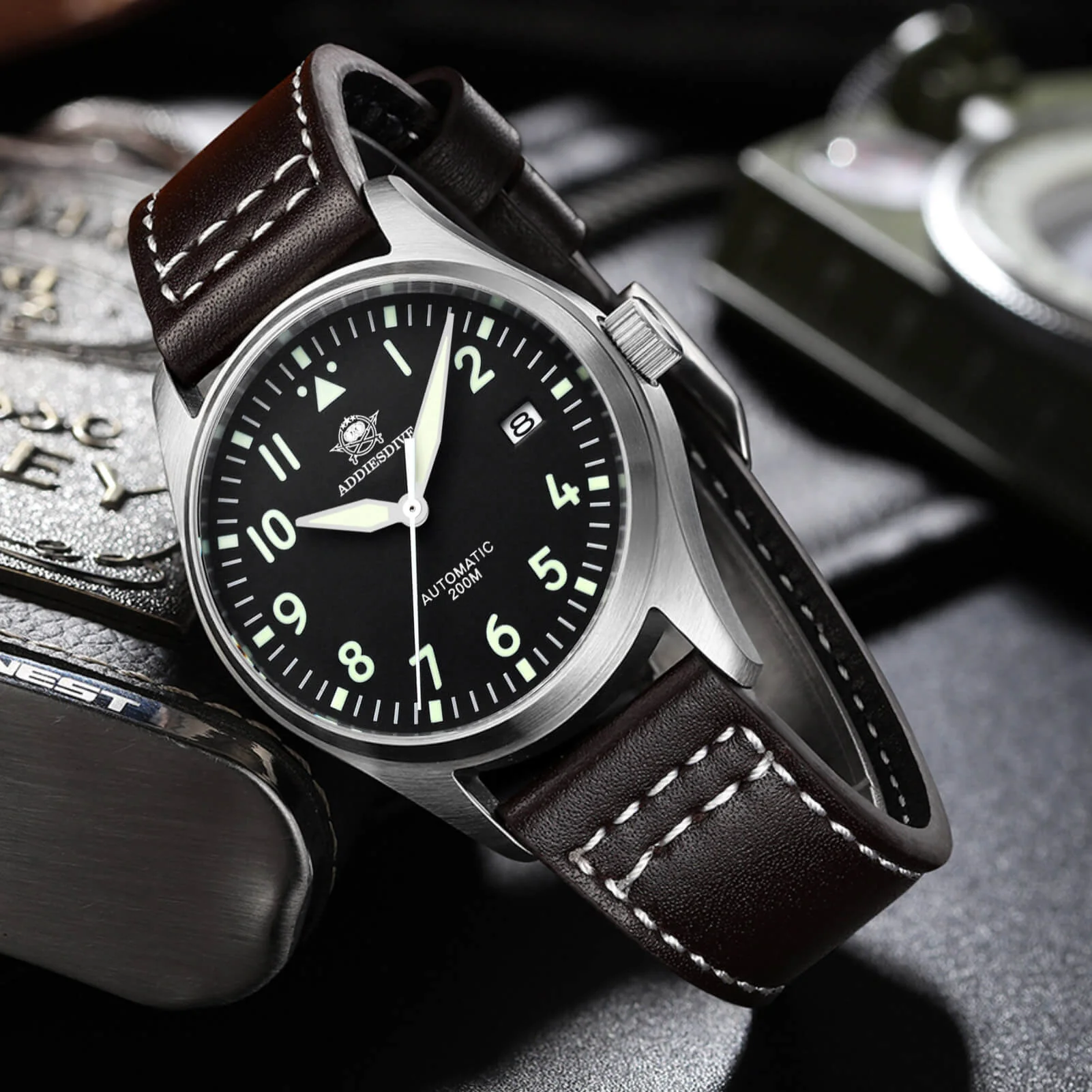 ADDIESDIVE®39mm Men's Elegant Automatic Watch NH35A/8215 Movement (MY-H2) - Image 8