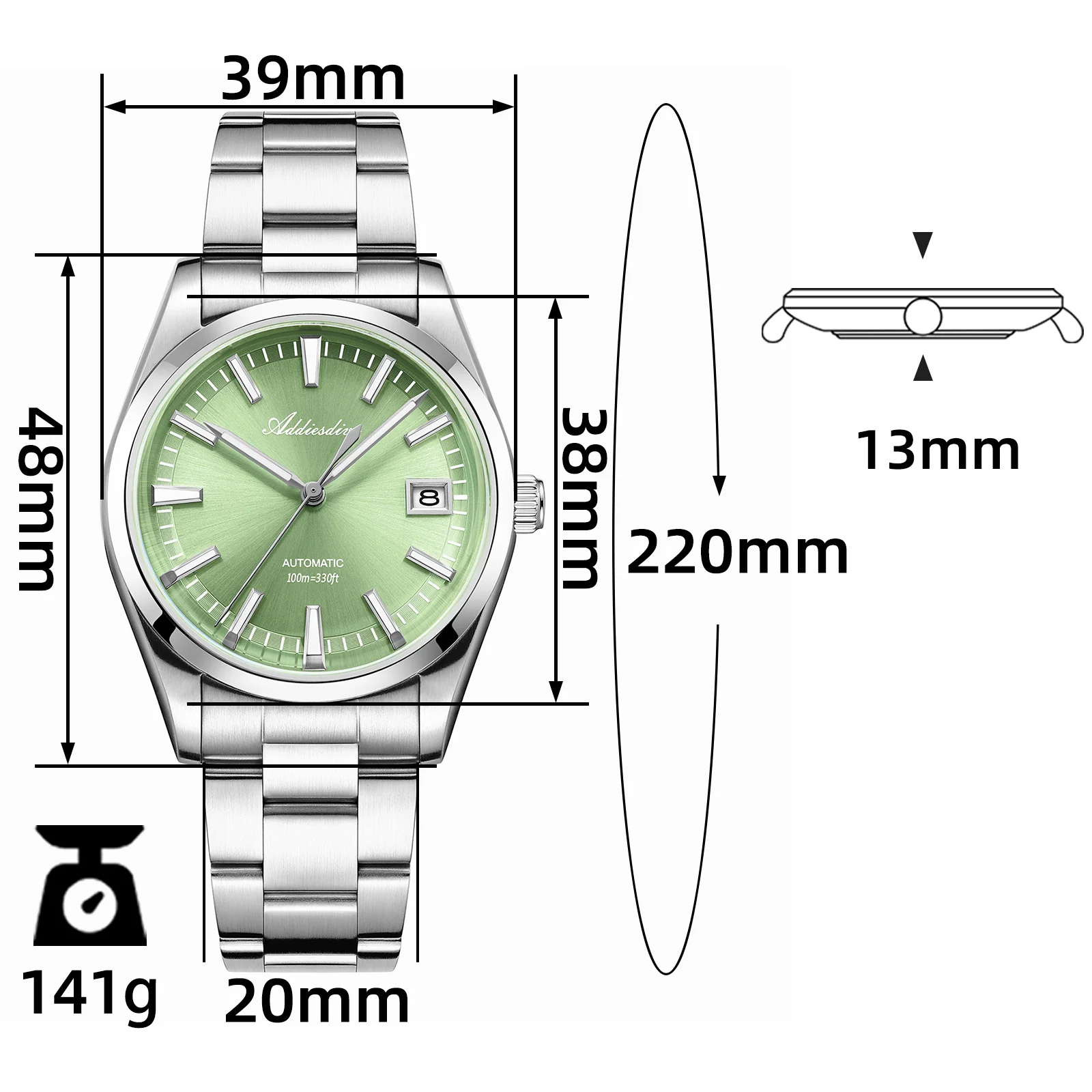 U.S. Warehouse -ADDIESDIVE 39mm NH35 Automatic Watch AD2077 - Image 16