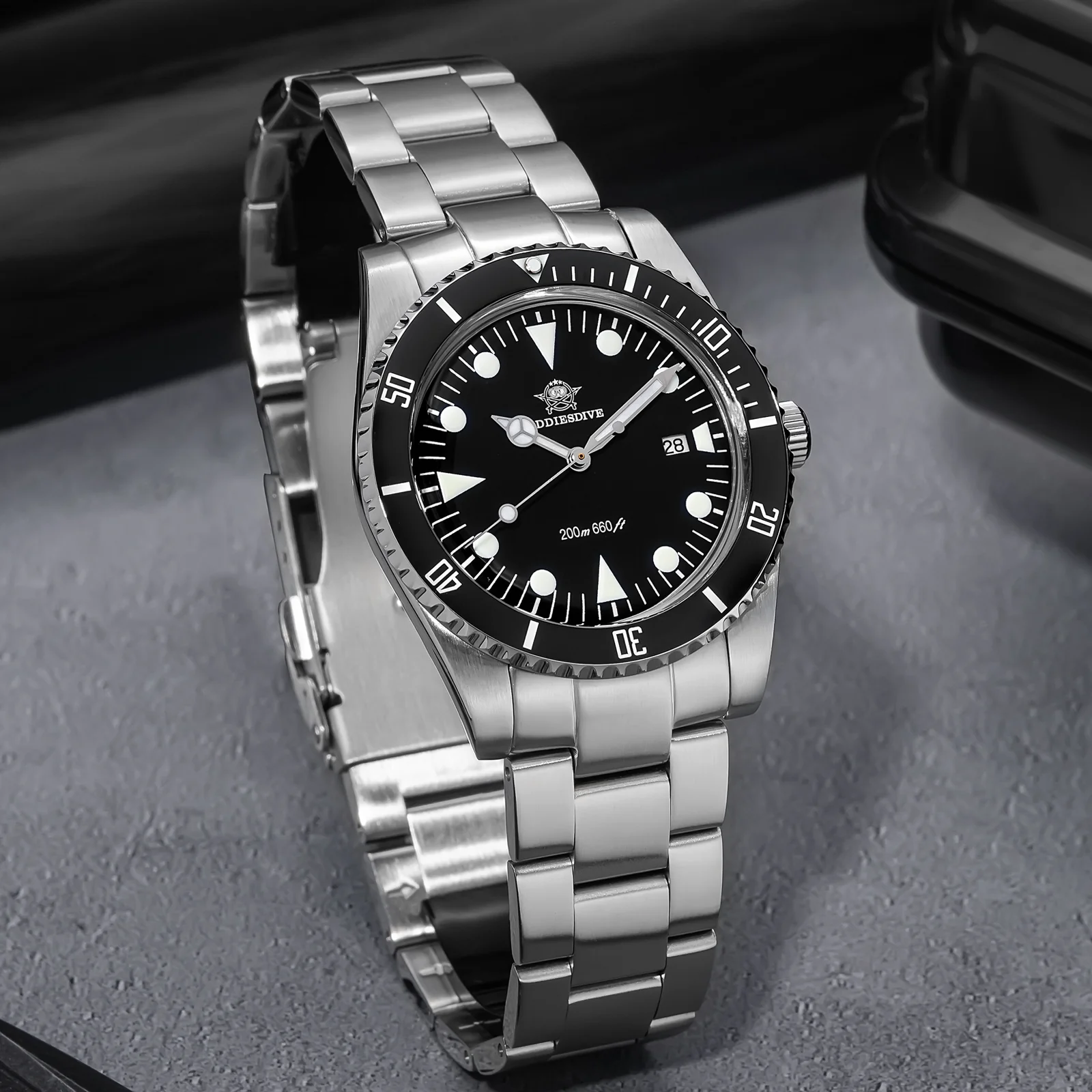 U.S. Warehouse -ADDIESDIVE 39mm Quartz Watch with Bi-directional Rotating Bezel AD2068 - Image 3