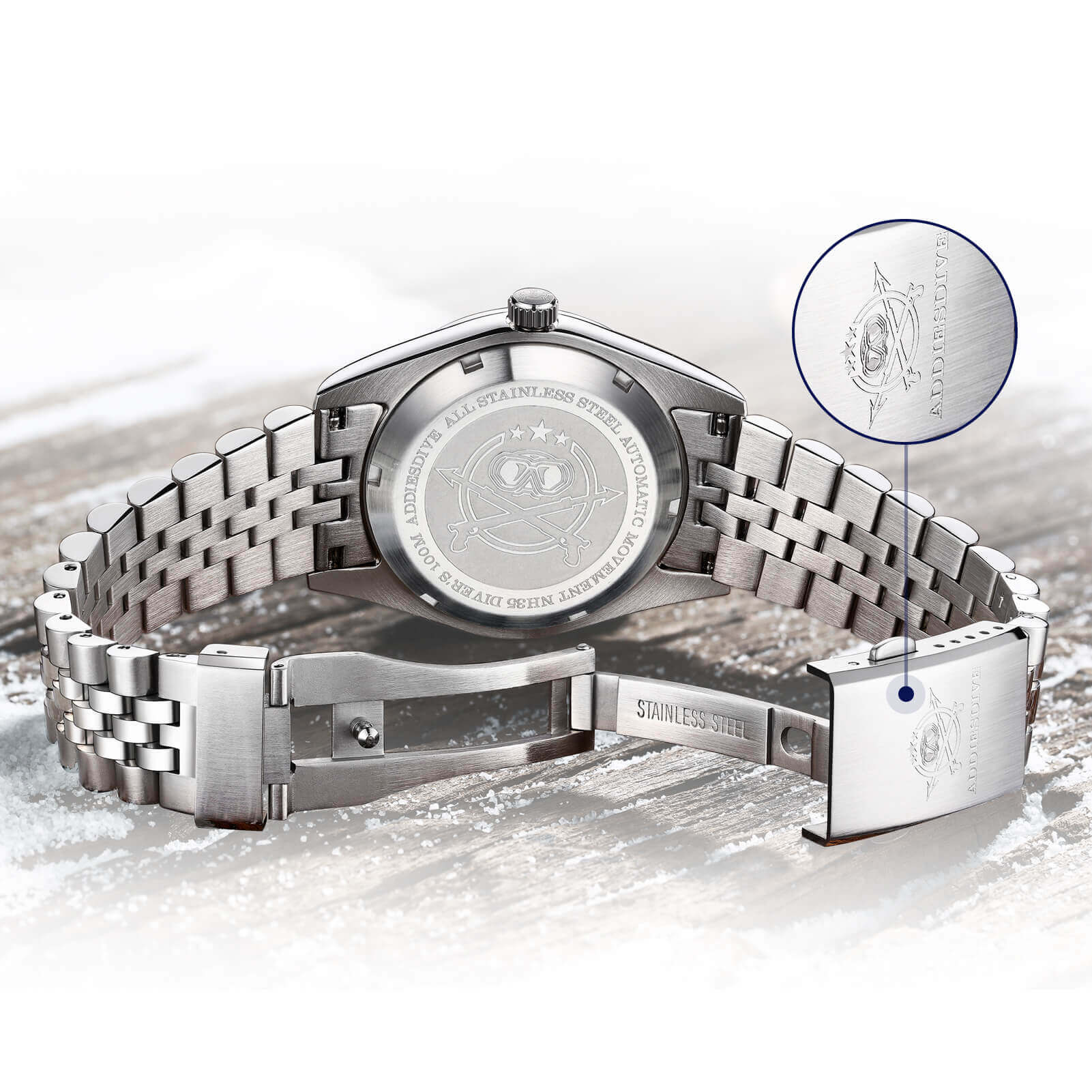 U.S. Warehouse -ADDIESDIVE 39mm Retro Mechanical Men Watch AD2118 - Image 7