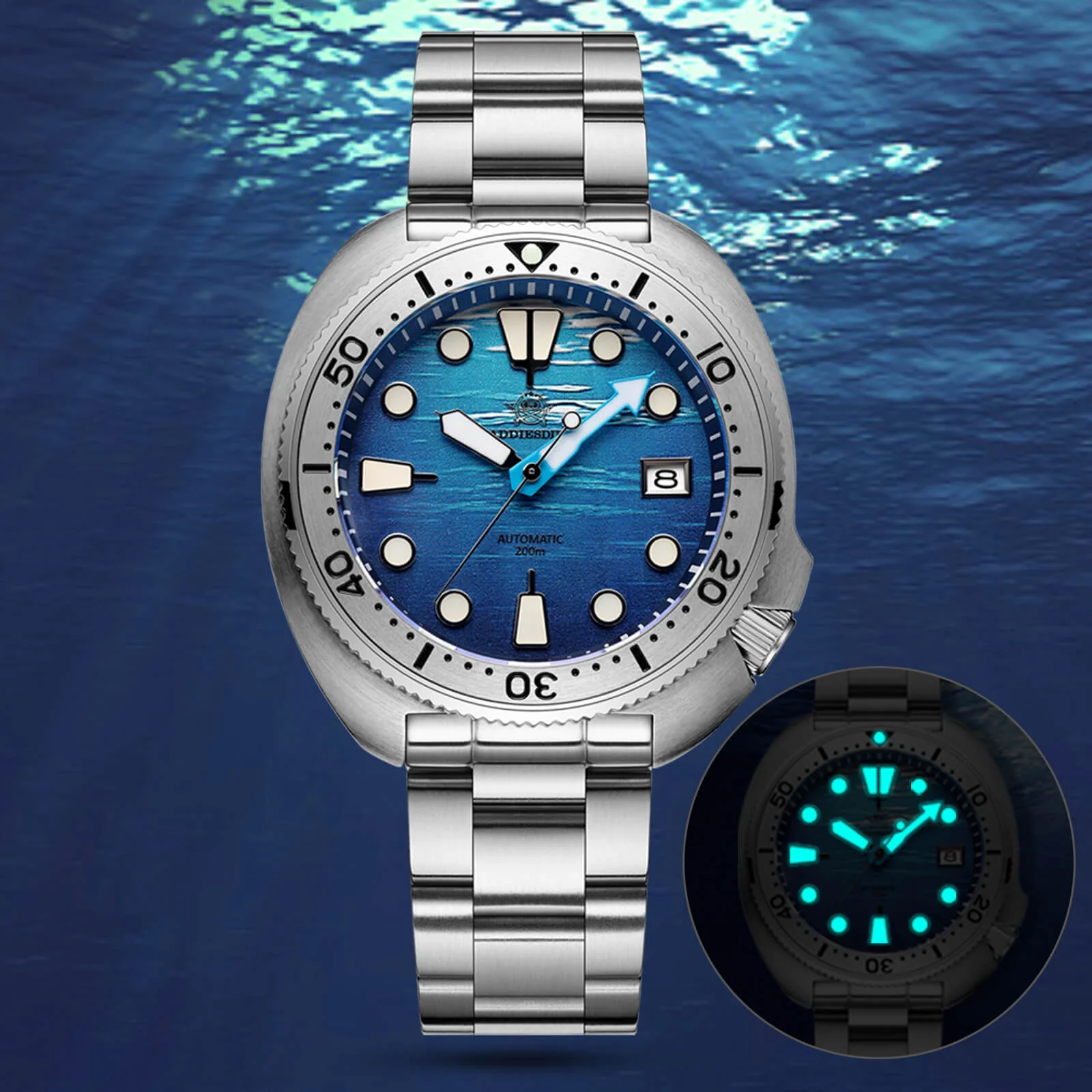🔥Anniversary Sale🔥ADDIESDIVE 3D Turtle Dial Dive Watch（AD2045） - Image 7