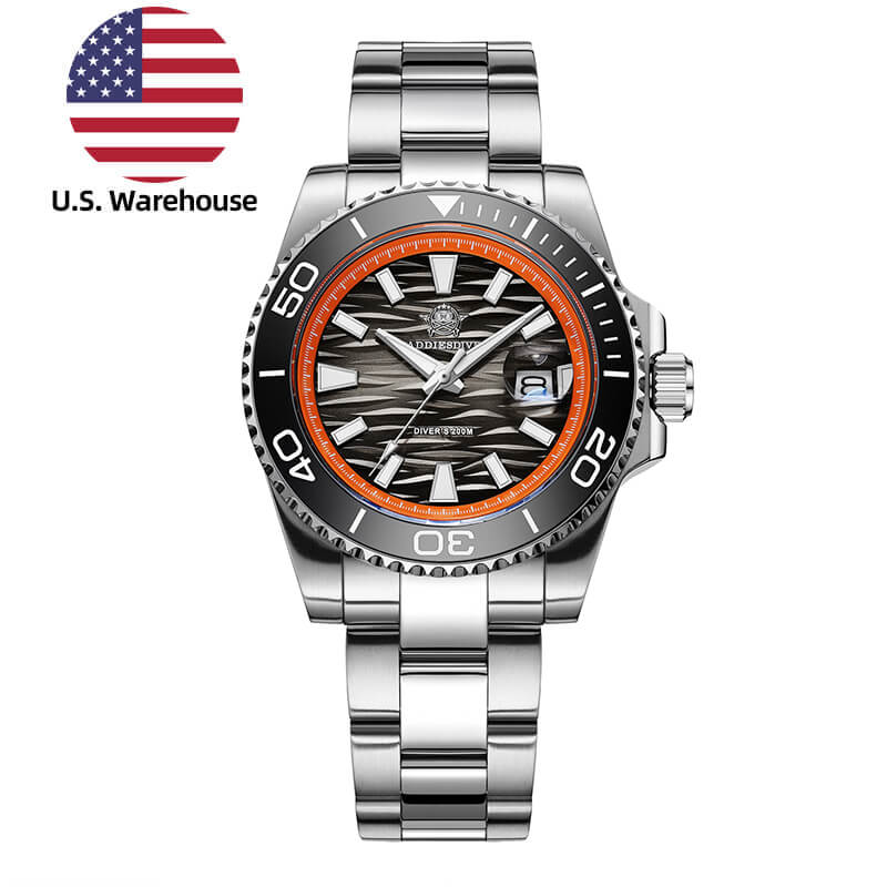 U.S. Warehouse -Addiesdive 41mm Diver Quartz Watch AD2514