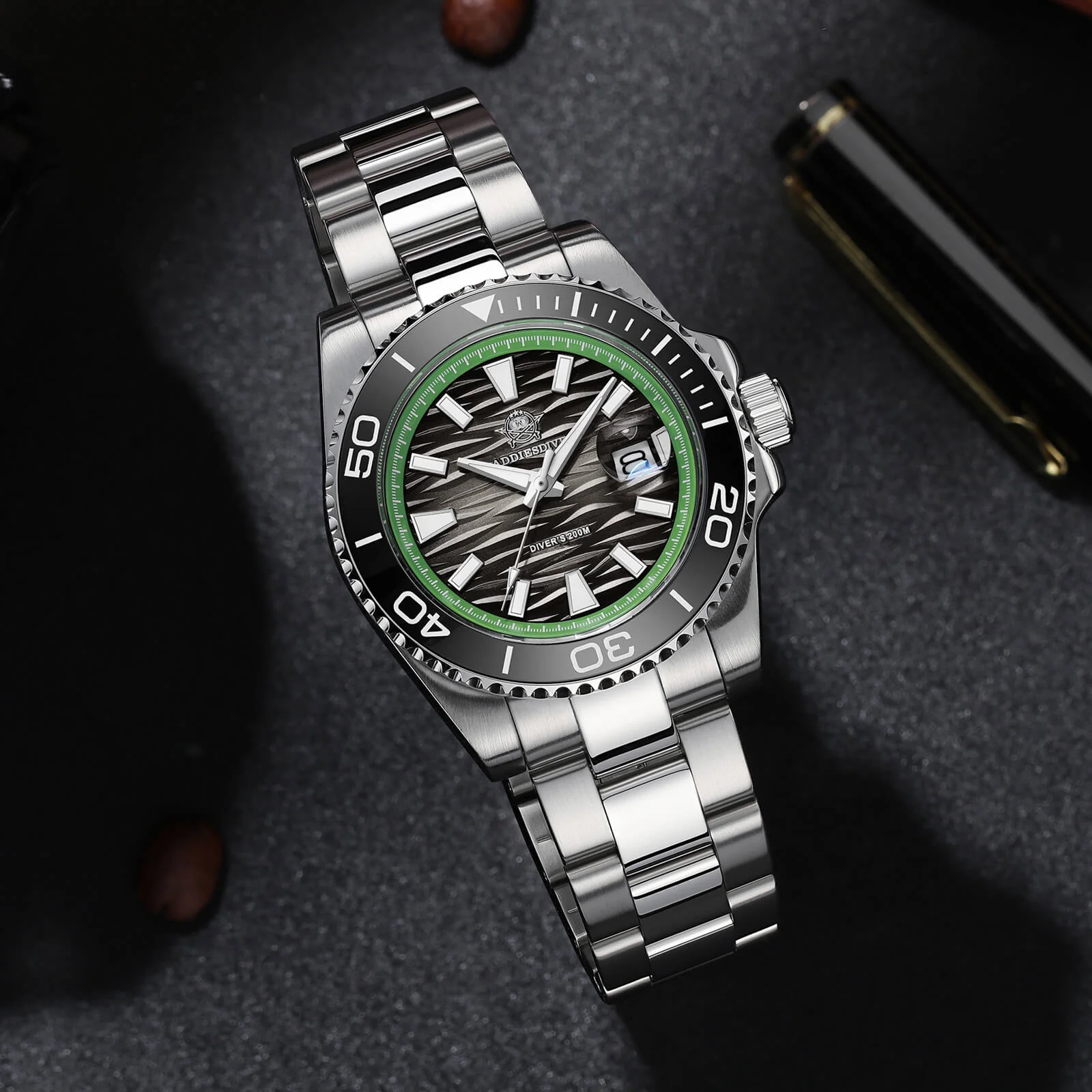 U.S. Warehouse -Addiesdive 41mm Diver Quartz Watch AD2514 - Image 11