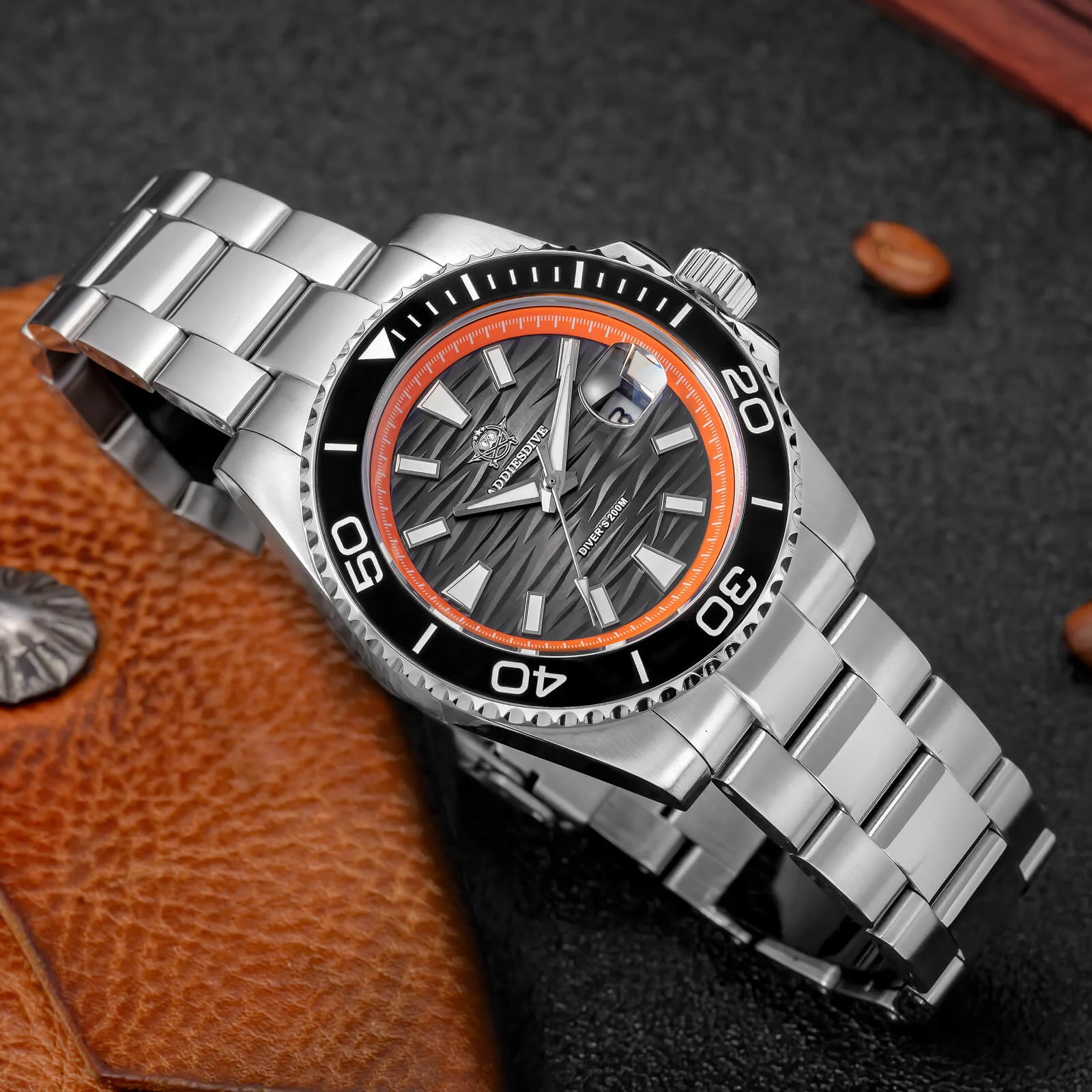U.S. Warehouse -Addiesdive 41mm Diver Quartz Watch AD2514 - Image 5